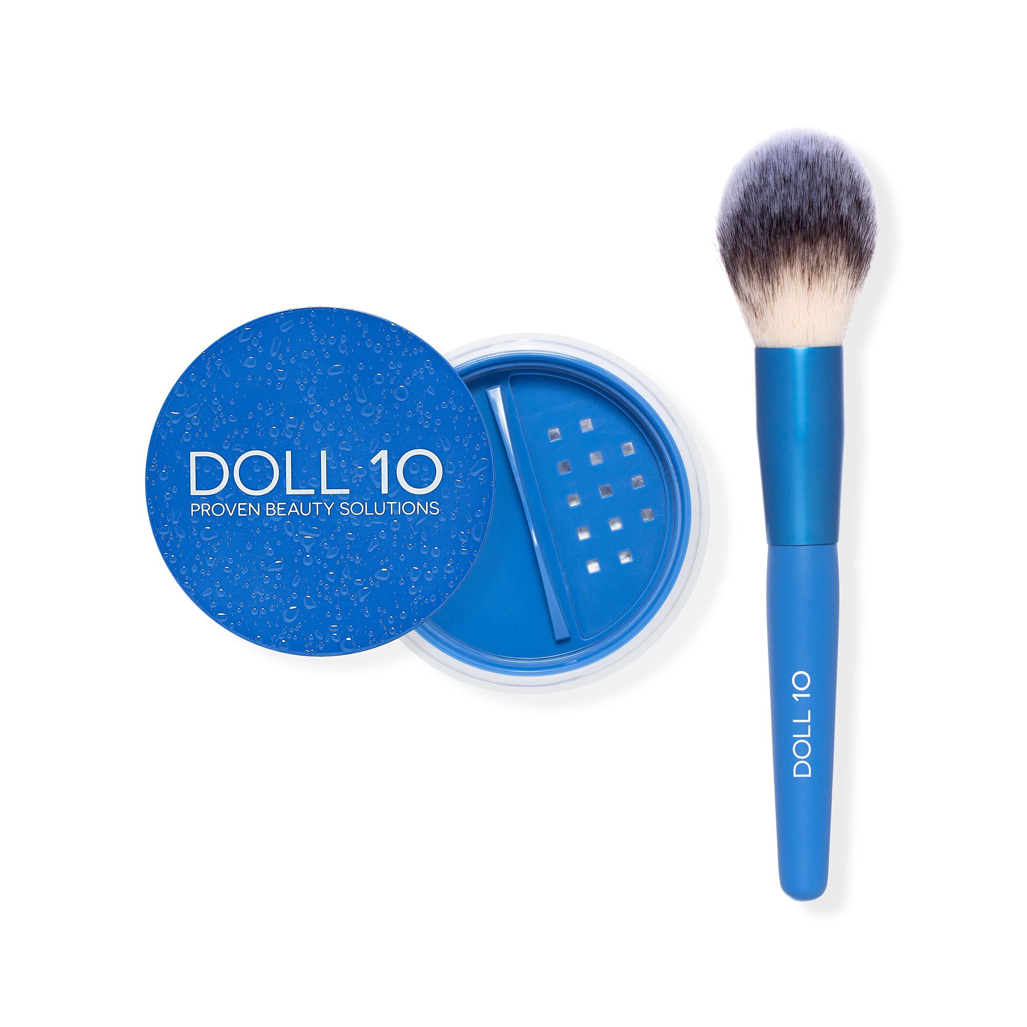 DOLL 10 BEAUTY WaterBlur Talc-Free Finishing Puder 10g mit Pinsel
