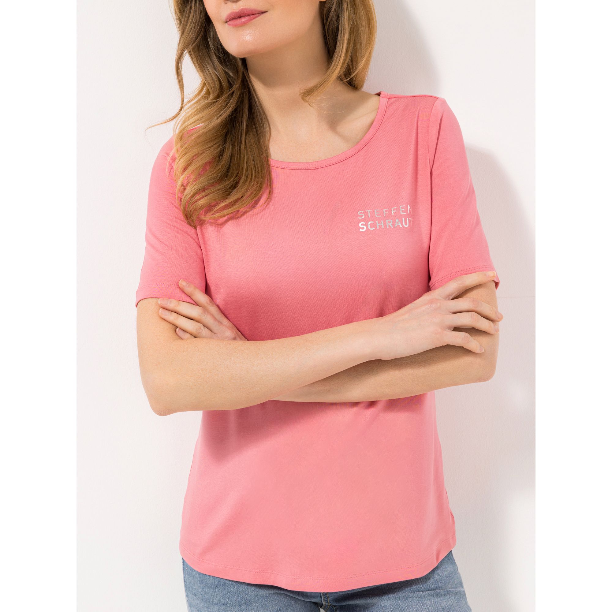 STEFFEN SCHRAUT Shirt Ibiza, 1/2-Arm Rundhalsausschnitt Foliendruck figurumspielend