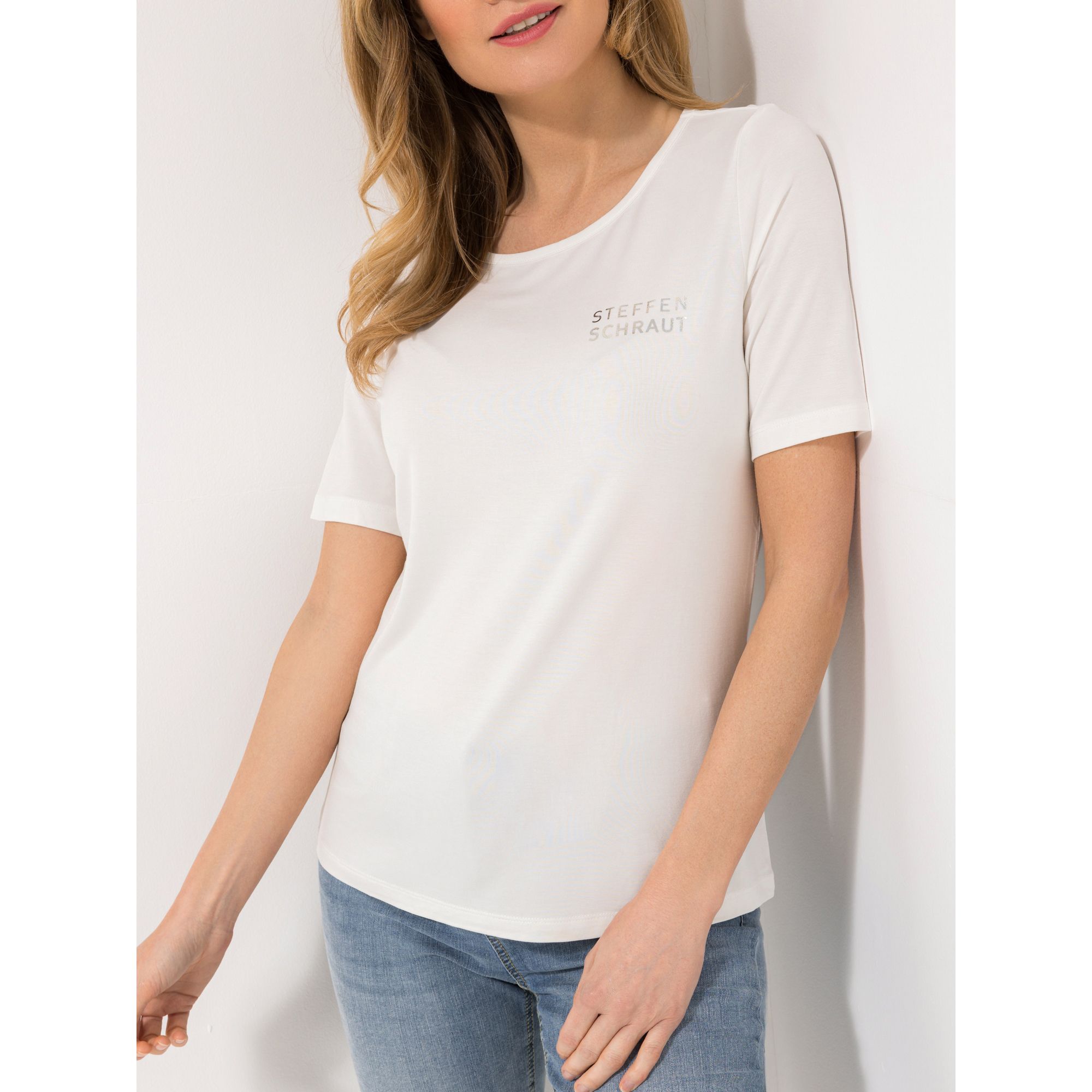 STEFFEN SCHRAUT Shirt Ibiza, 1/2-Arm Rundhalsausschnitt Foliendruck figurumspielend