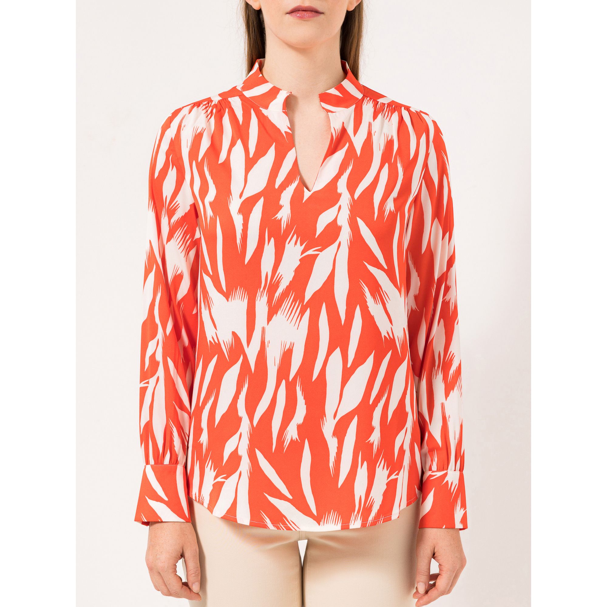 STEFFEN SCHRAUT Bluse V-Ausschnitt Manschetten leger weit