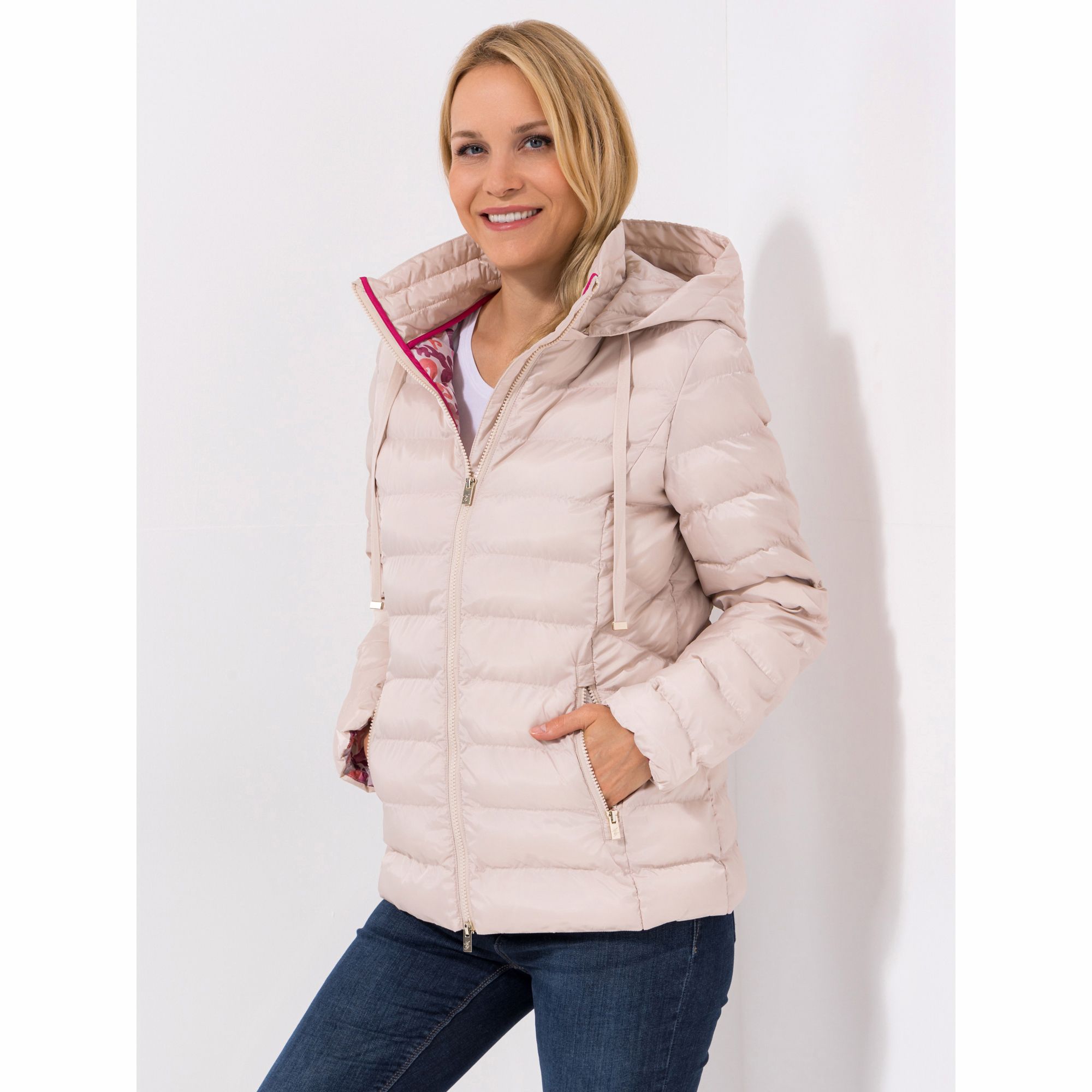 ANNI FOR FRIENDS Steppjacke Adea Kapuze 2-Wege-Zipper figurumspielend