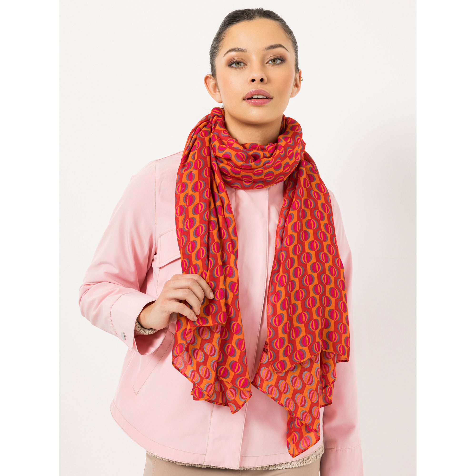 STEFFEN SCHRAUT Schal Biarritz Allover-Druck aus ECOVERO Viskose ca. 100x190cm