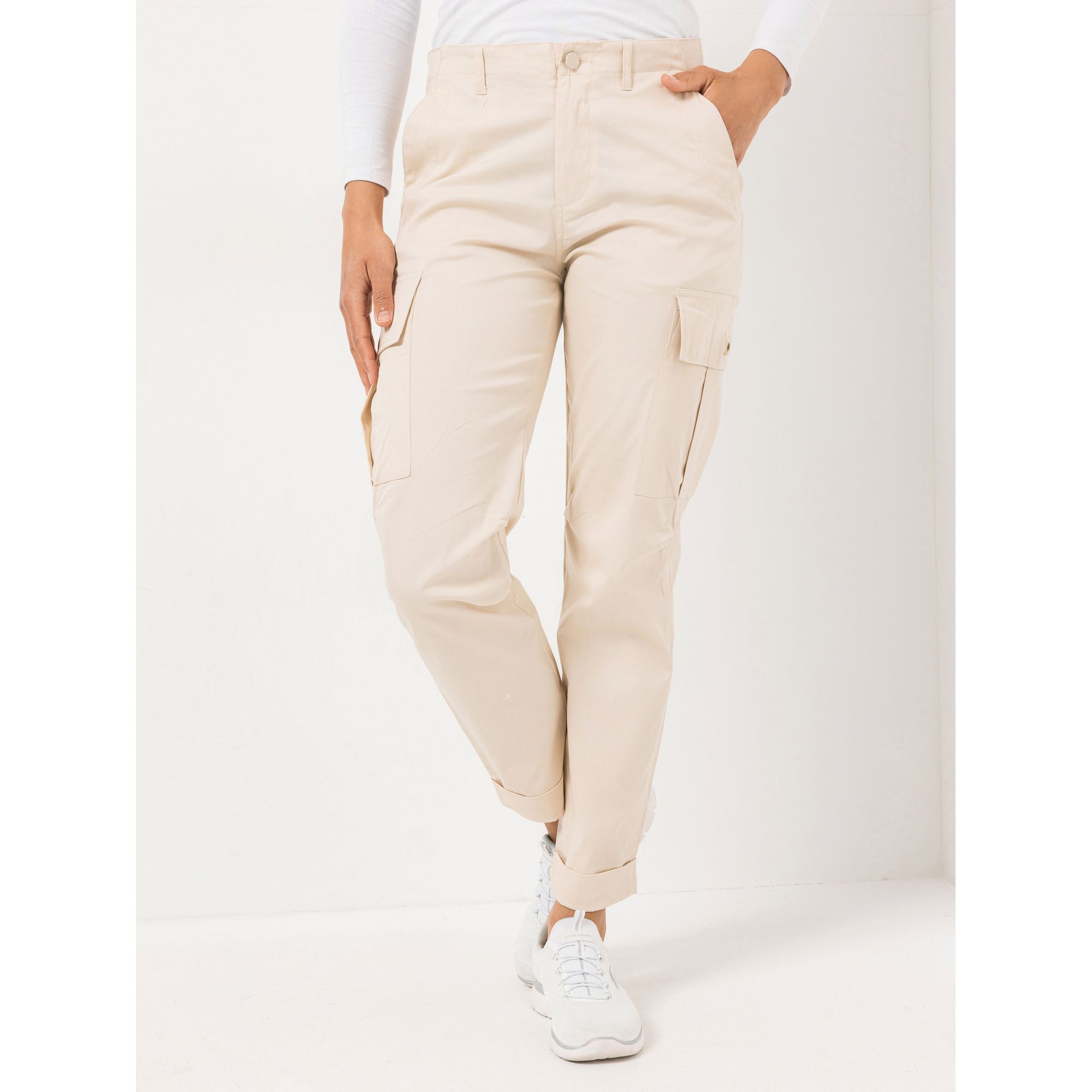 DINE 'N' DANCE Hose knöchellang Cargo-Taschen konische Form