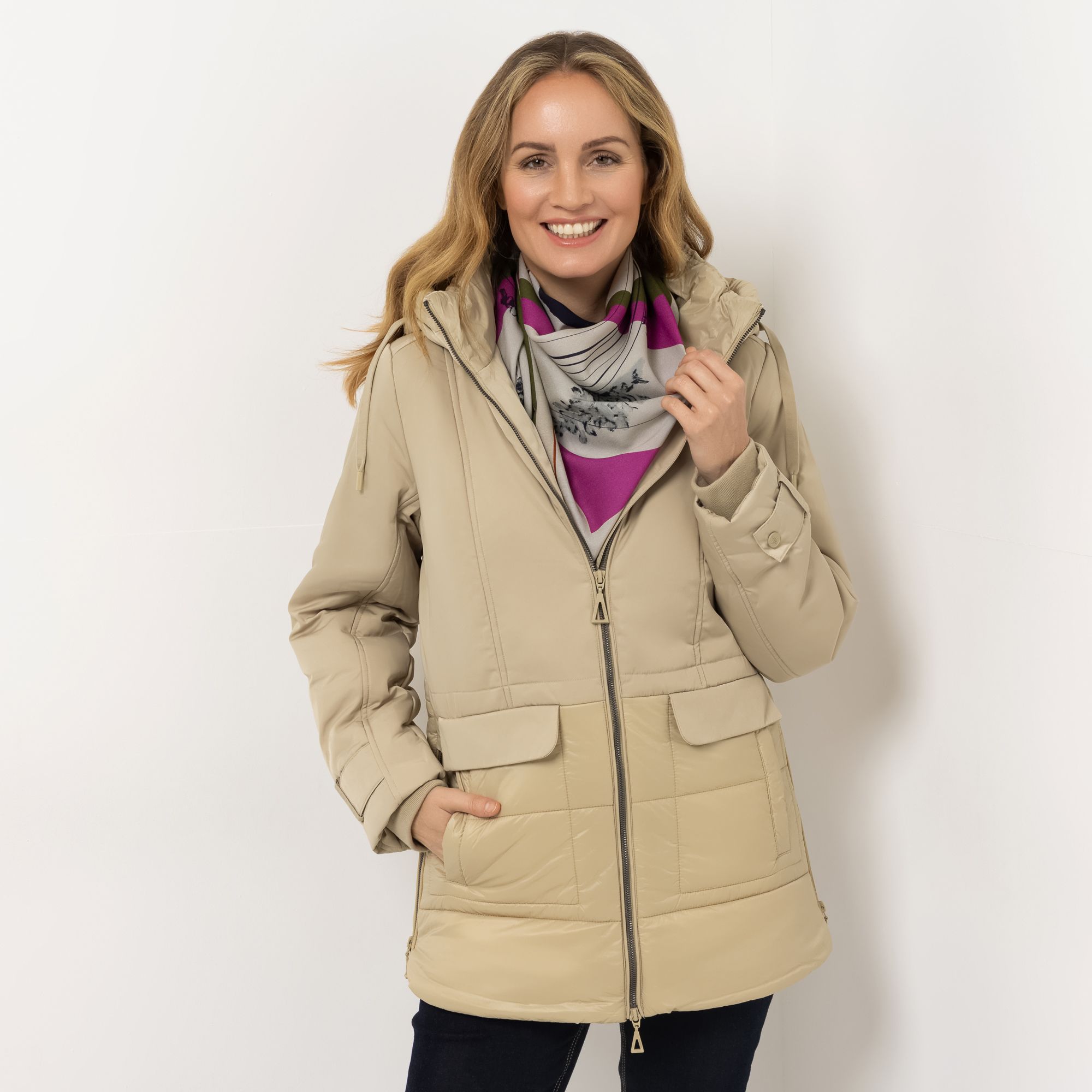 DAWID by Dawid Tomaszewski Jacke, Kapuze Materialmix figurumspielend