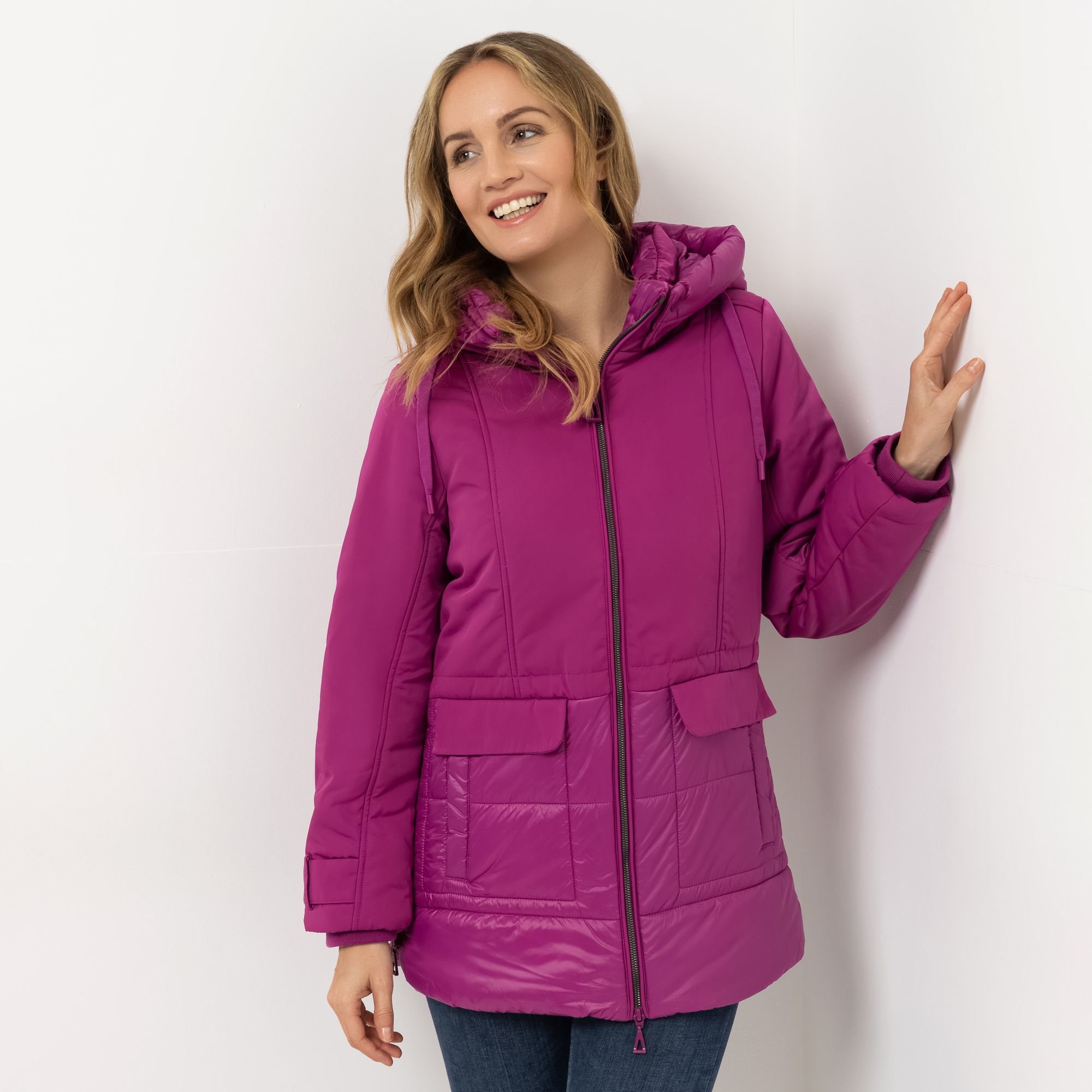 DAWID by Dawid Tomaszewski Jacke, Kapuze Materialmix figurumspielend