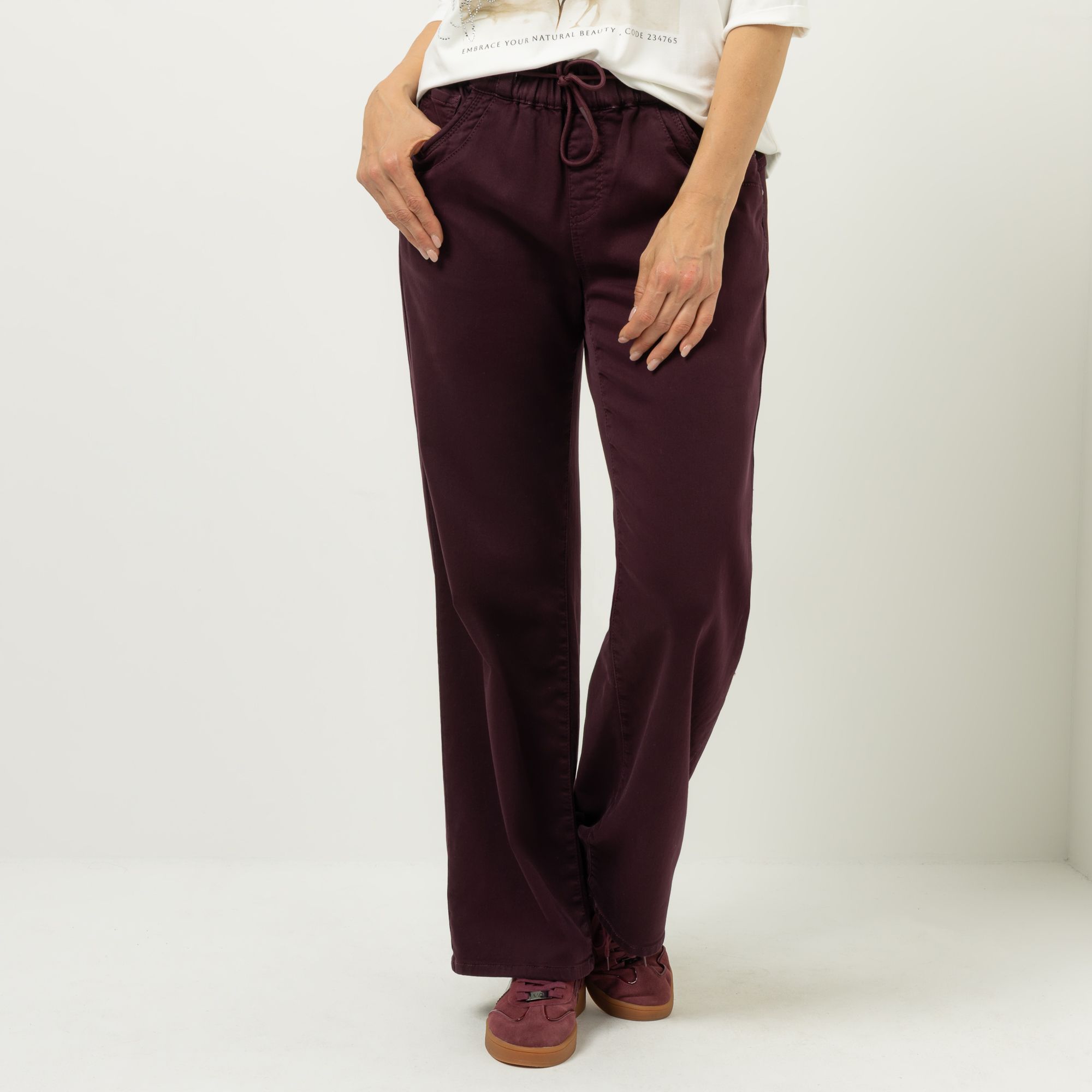 DINE 'N' DANCE Jeanshose Boogie-Woogie Rundumdehnbund weites Bein