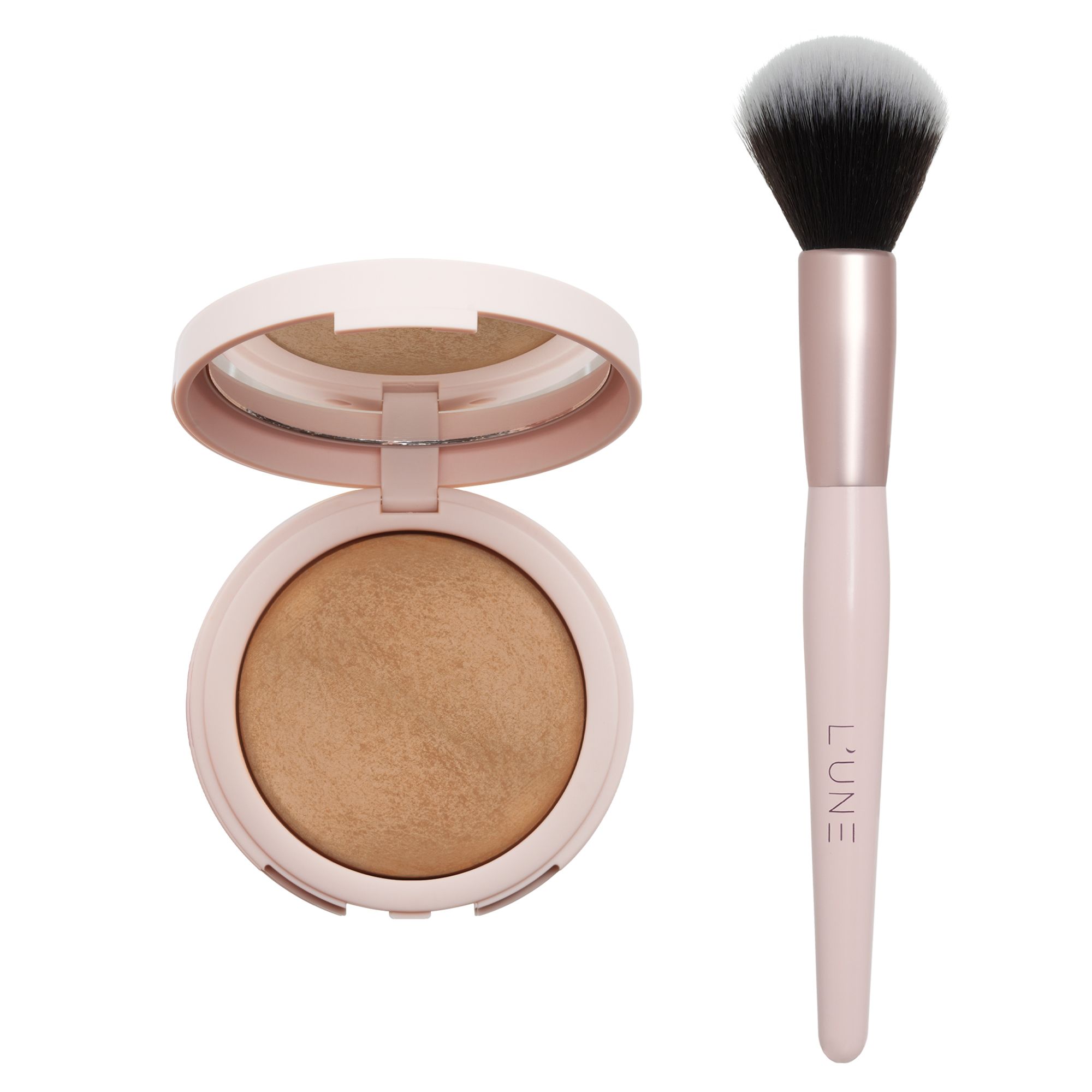 L'UNE Halo Harmony Baked Perfecting Powder 8g mit Pinsel