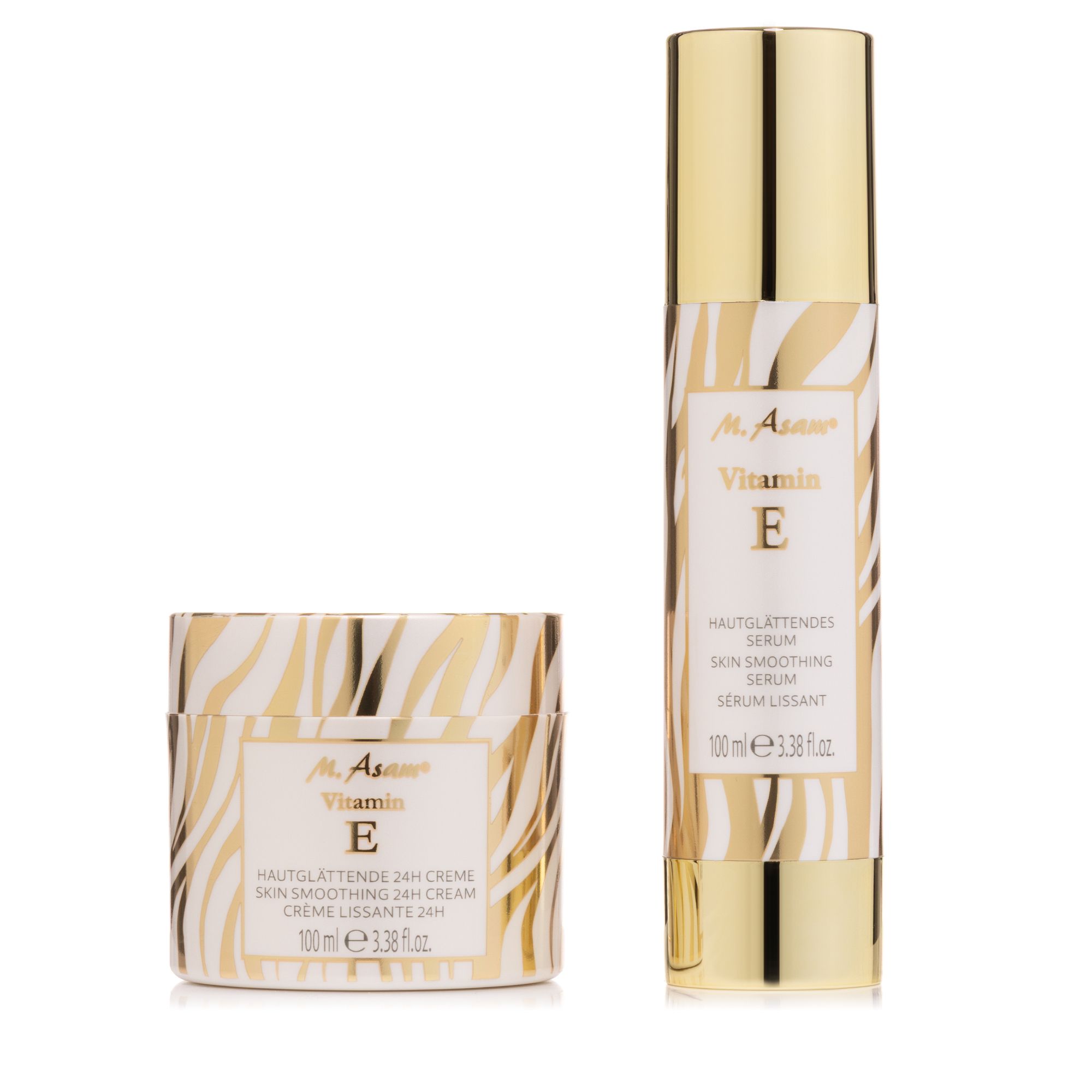 M.ASAM® Vitamin E Serum 100ml, 24H Creme 100ml Jungle Edition
