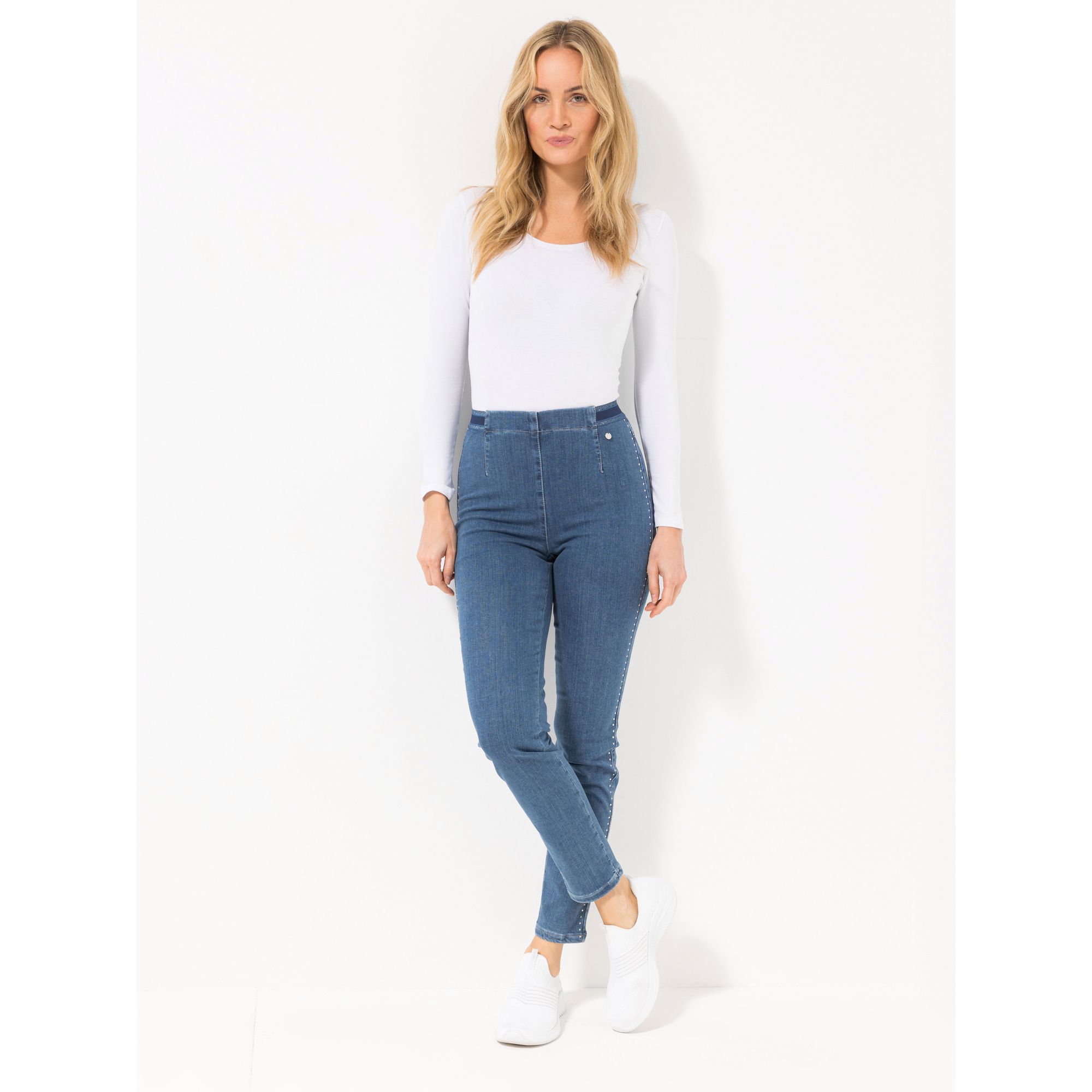 EVA LUTZ Jeggings Elsa Rundumdehnbund knöchellang schmales Bein