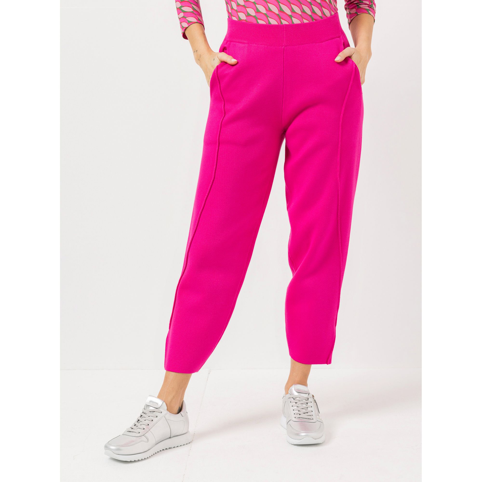 STEFFEN SCHRAUT Strickhose Chicago 7/8-Länge Rundumdehnbund leger weite Form