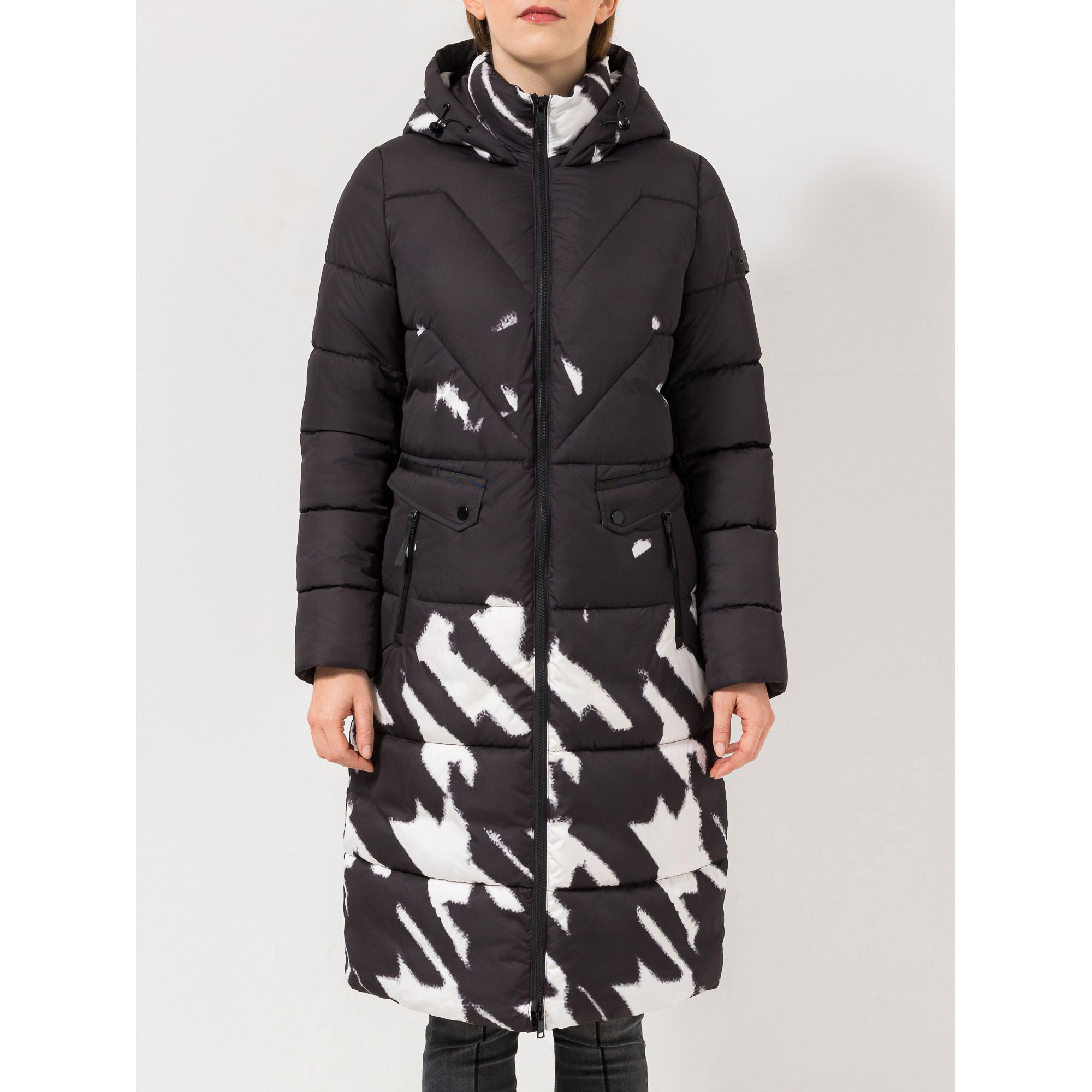 STEFFEN SCHRAUT Steppmantel mit Kapuze 2-Wege-Reißverschluss figurumspielend