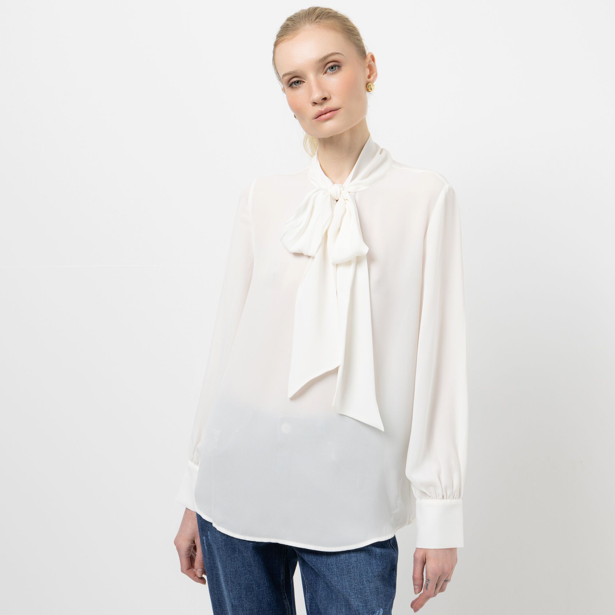 STEFFEN SCHRAUT Bluse Schluppe Manschette leger weit