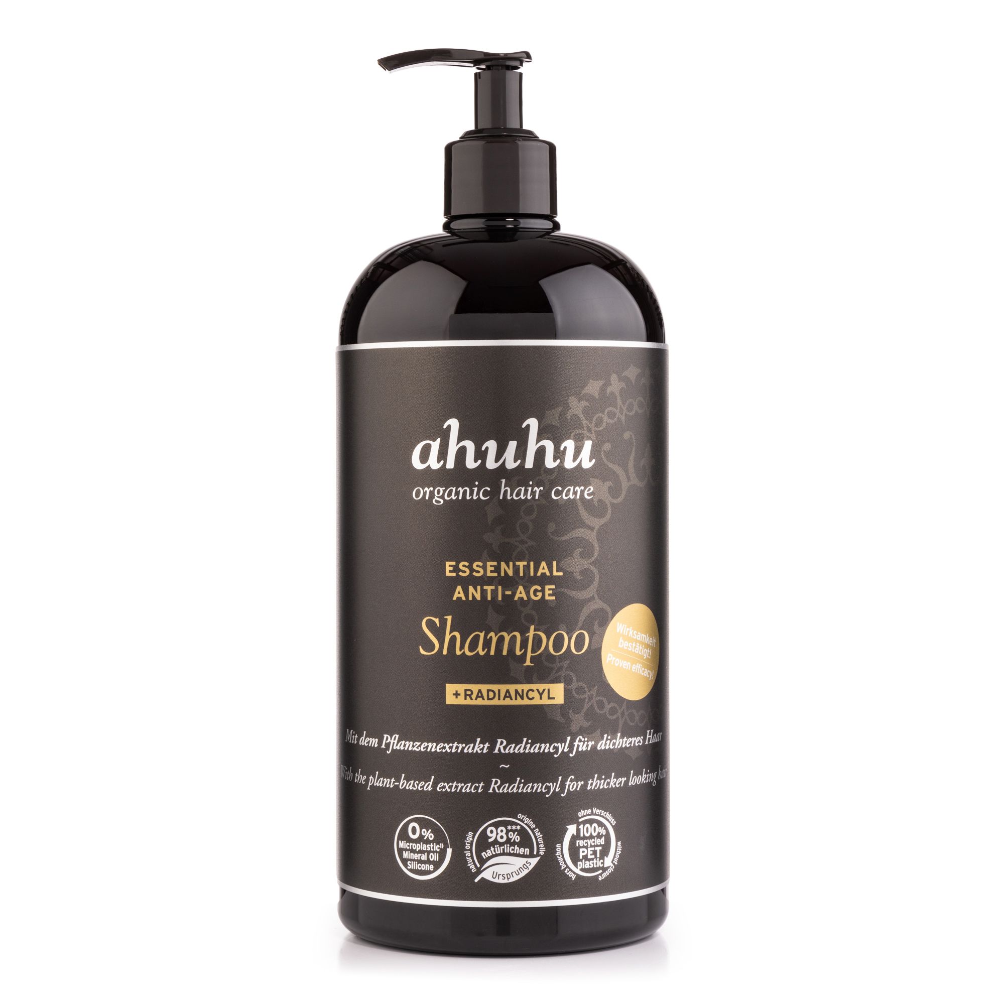 ahuhu organic hair care Essential Anti Age Shampoo + Radiancyl 1.000ml Sondergröße