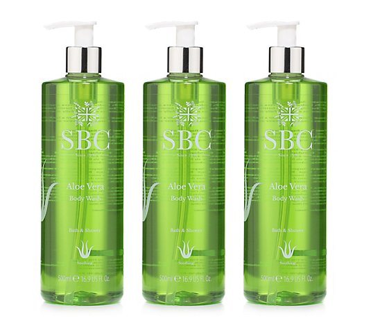 SBC Body Wash-Trio revitalisierened Körperpflege 3x 500ml