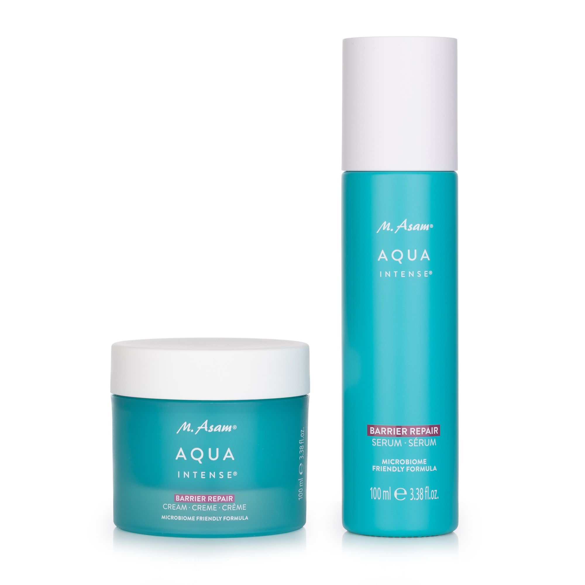 M.ASAM® Aqua Intense Barrier Repair Creme und Serum je 100ml