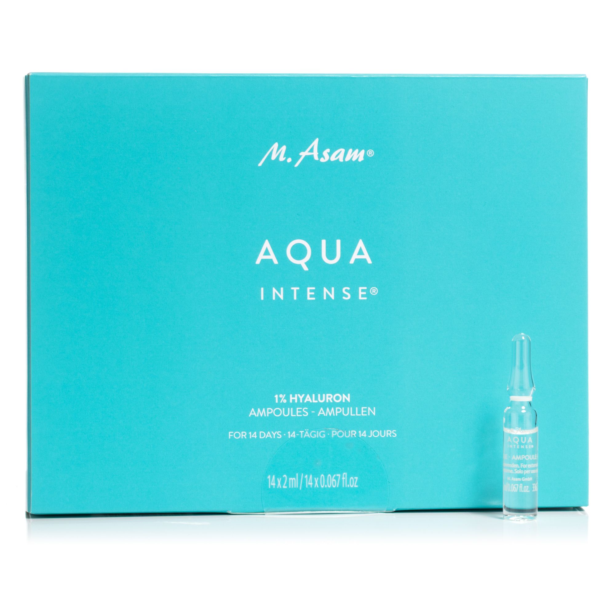 M.ASAM® Aqua Intense 1% Hyaluron Ampullen 14x2ml