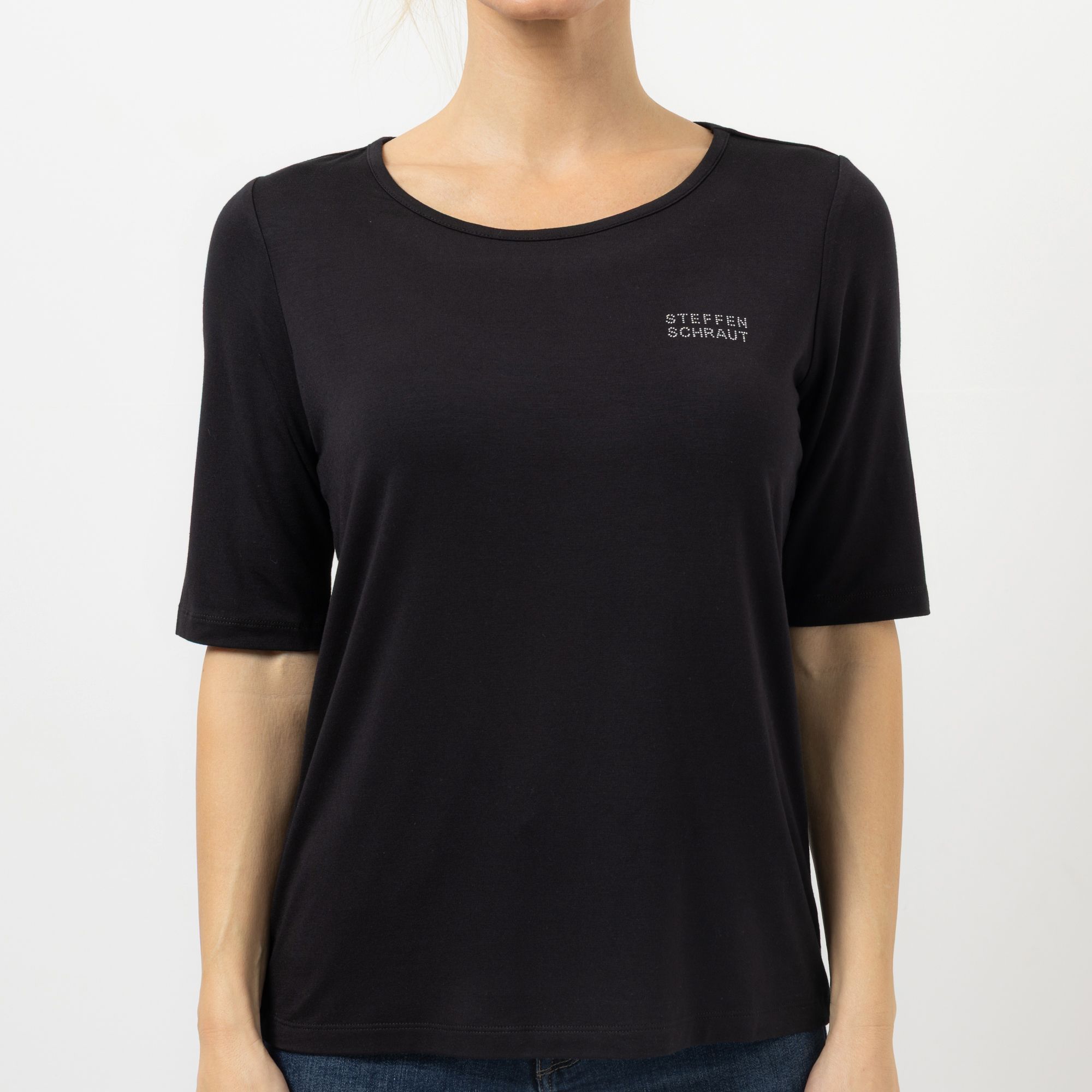 STEFFEN SCHRAUT Shirt Ibiza langer Halbarm mit ECOVERO Viskose figurumspielend