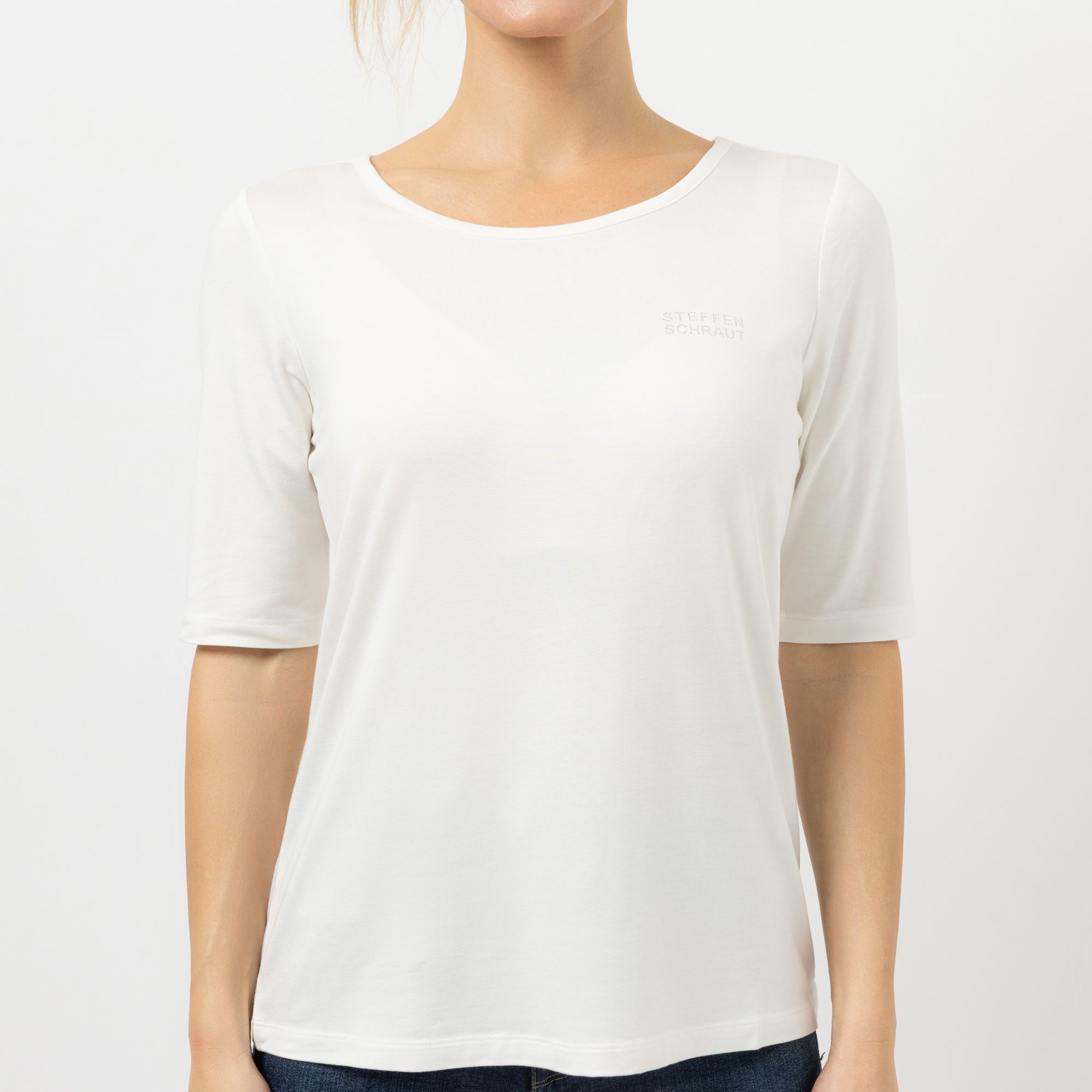 STEFFEN SCHRAUT Shirt Ibiza langer Halbarm mit ECOVERO Viskose figurumspielend