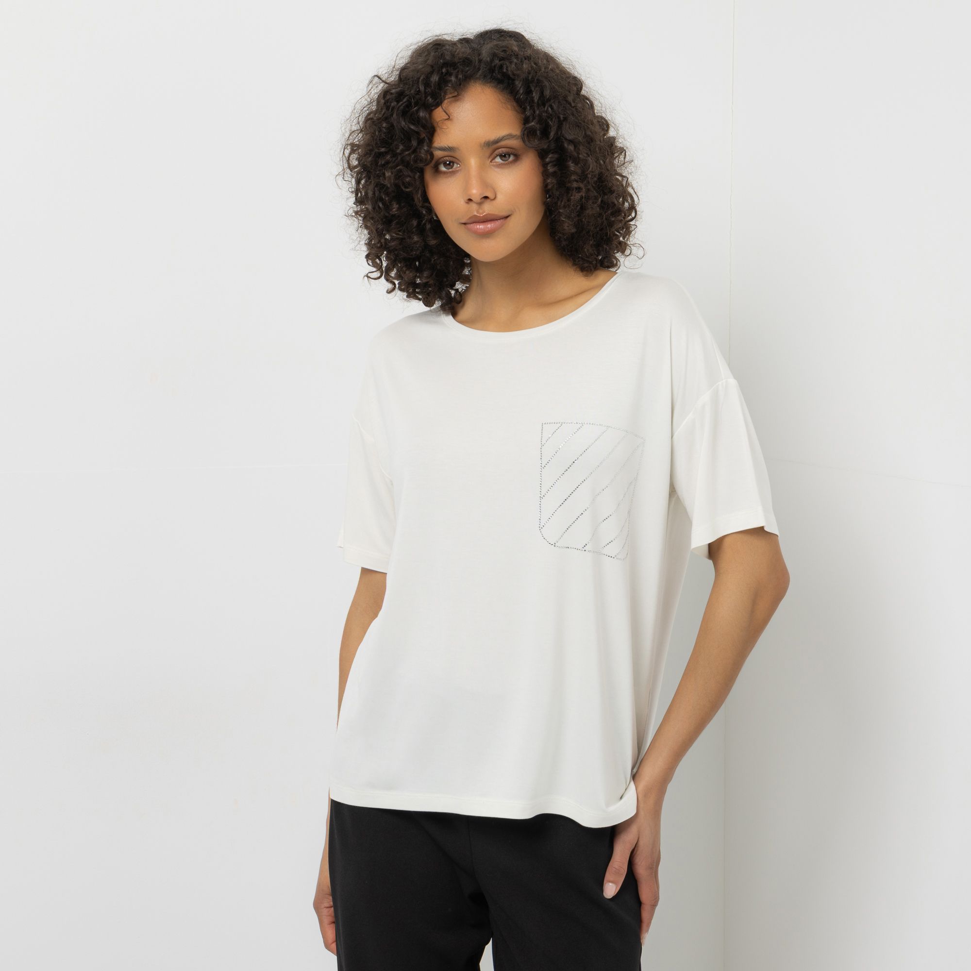 STEFFEN SCHRAUT Shirt, 1/2-Arm Rundhalsausschnitt mit ECOVERO Viskose Oversize - leger weit