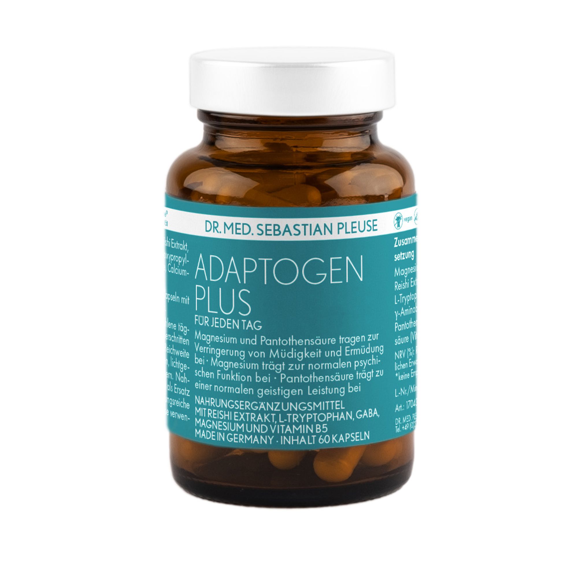 Dr. med. Sebastian Pleuse Adaptogen Plus 60 Kapseln für 30 Tage