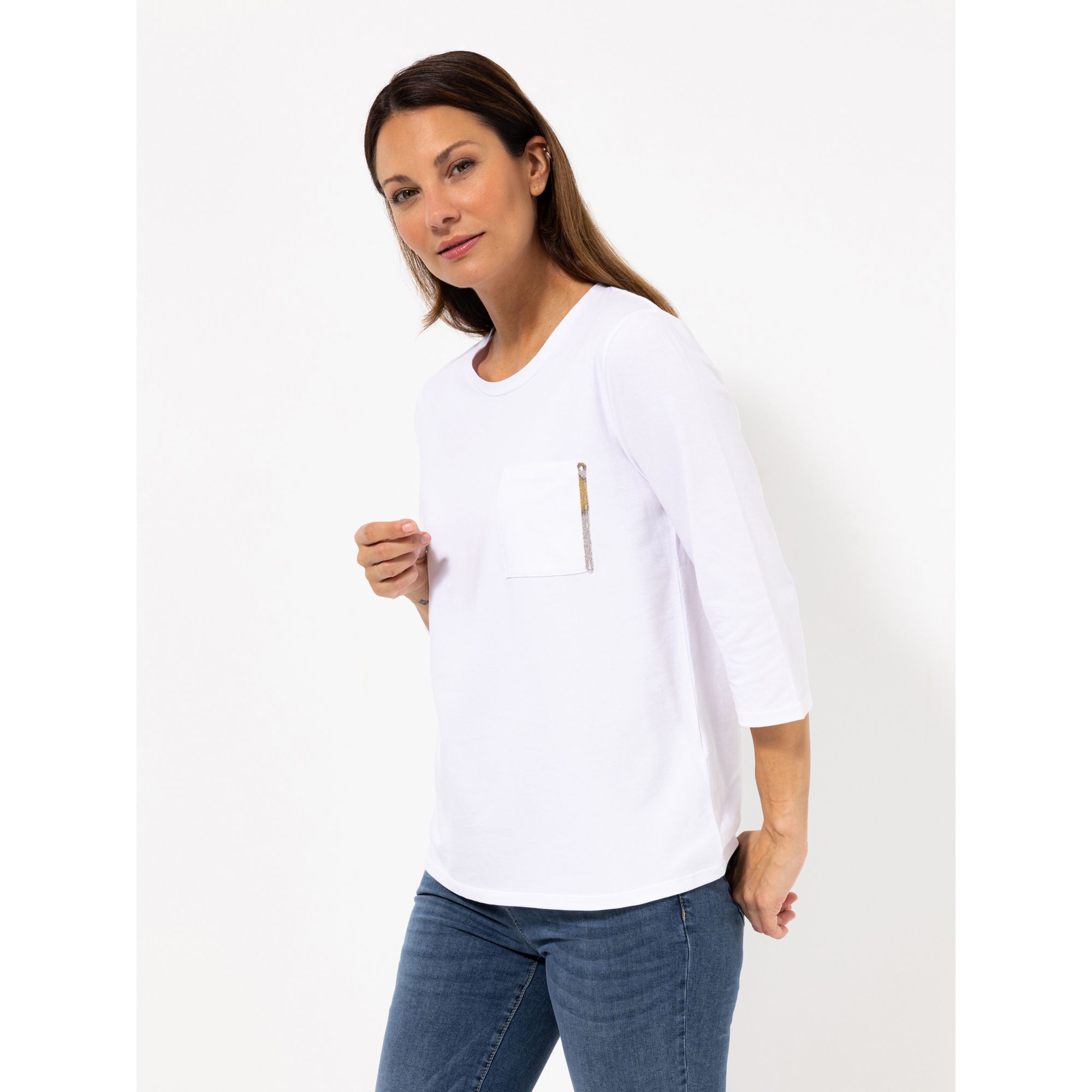 STEFFEN SCHRAUT Shirt, 3/4-Arm 95% Bio Baumwolle GOTS zertifiziert figurumspielend