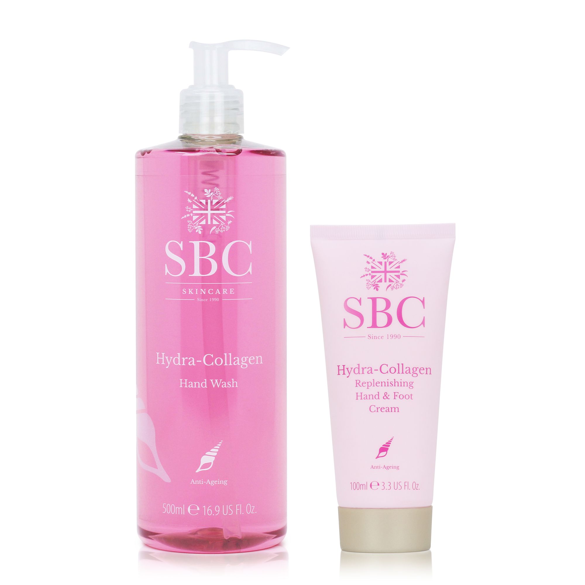 SBC HydraCollagen Hand Wash 500ml, Replenishing Hand & Foot Cream