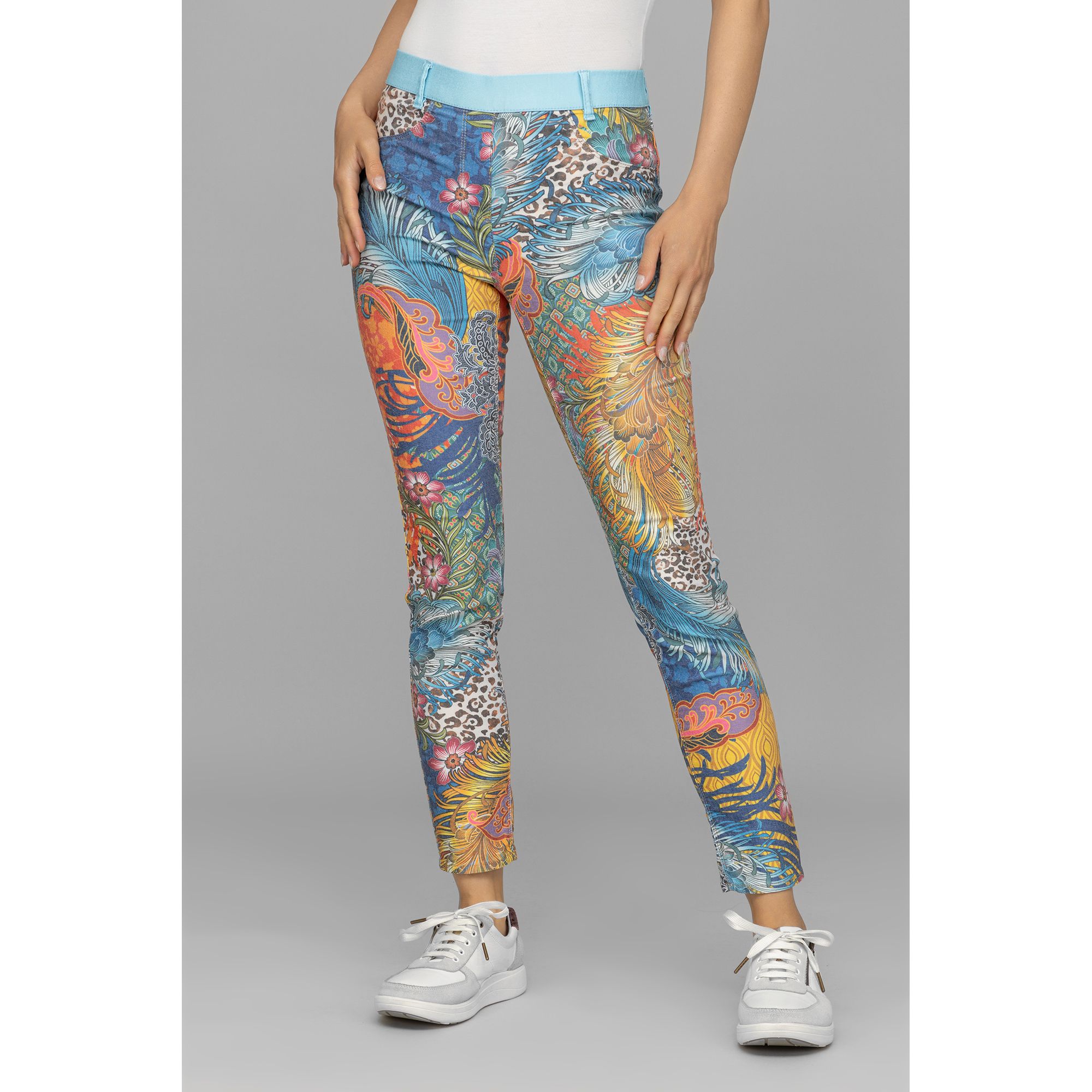 ANNI FOR FRIENDS Jeggings Antonia knöchellang Rundumdehnbund sehr schmales Bein