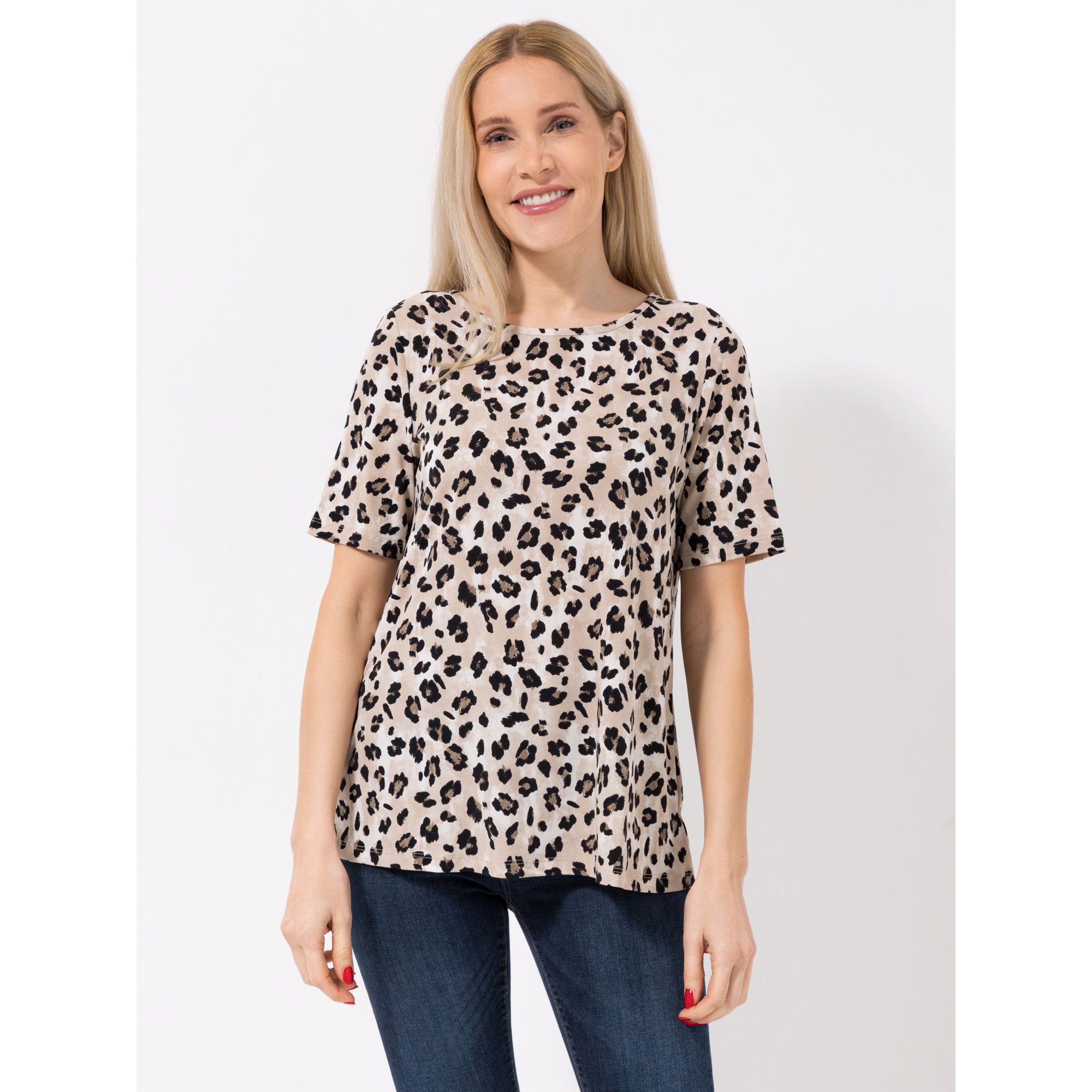 KIM & CO. Shirt, 1/2-Arm Brazil Knit Jersey Rundhalsausschnitt figurumspielend