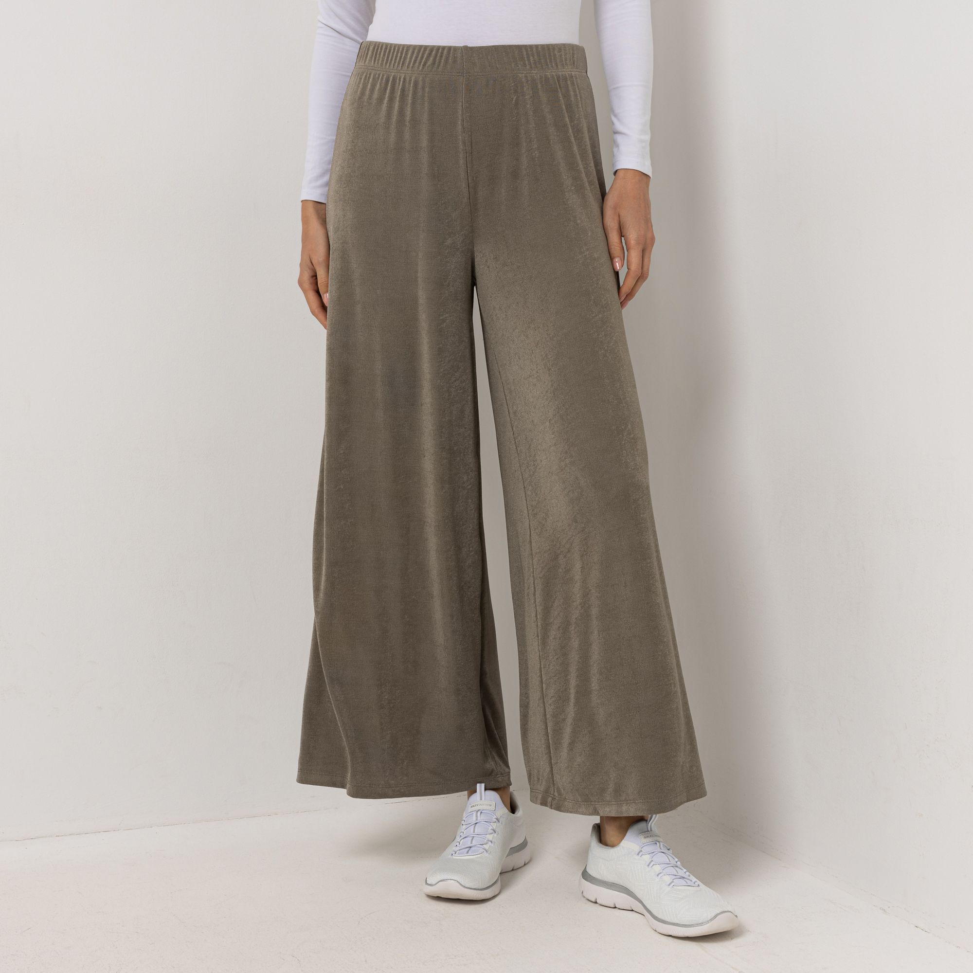 KIM & CO. Hose, 1/1-Länge Slinky Jersey Rundumdehnbund weiter Beinverlauf