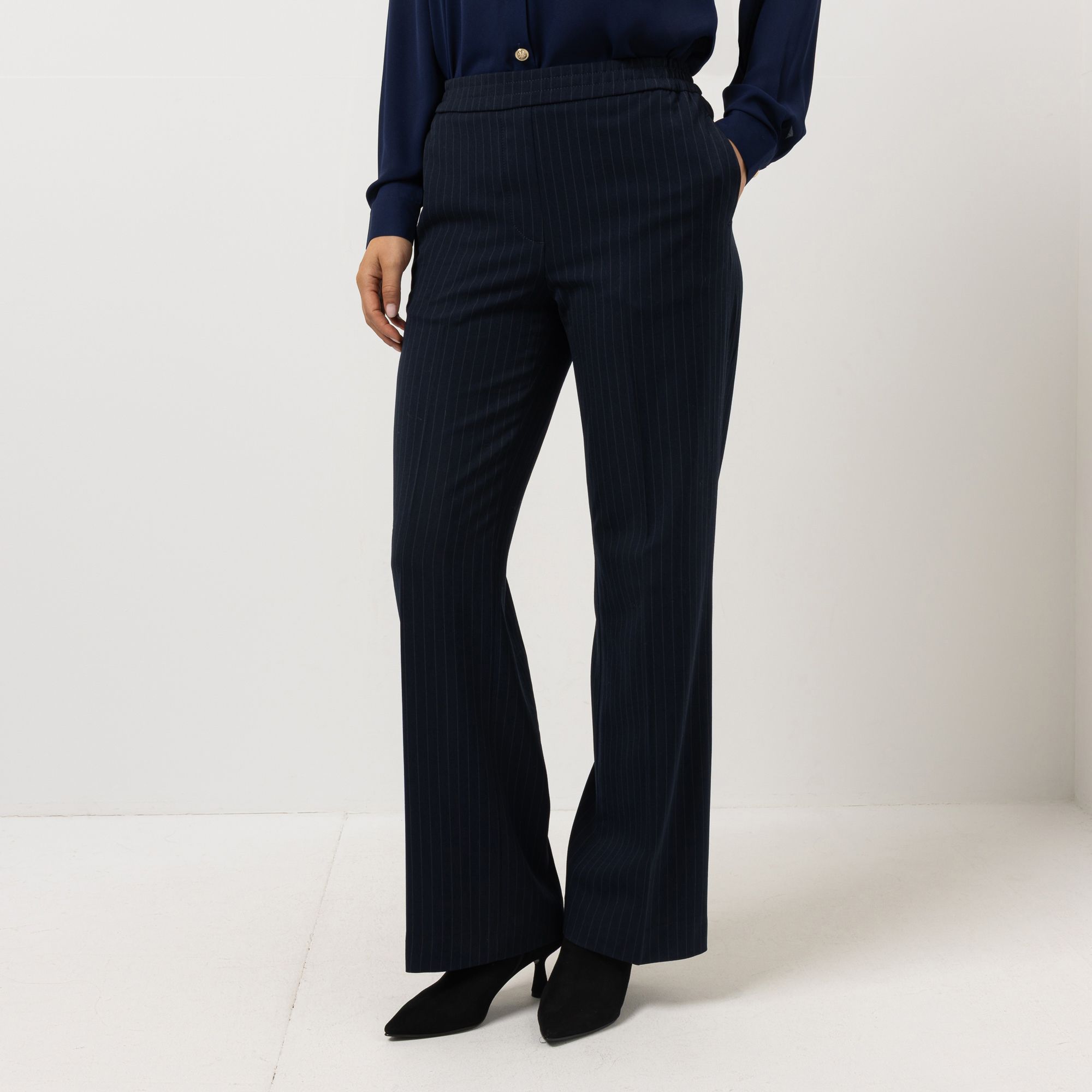 STEFFEN SCHRAUT Hose lange Form Nadelstreifen gerades weites Bein