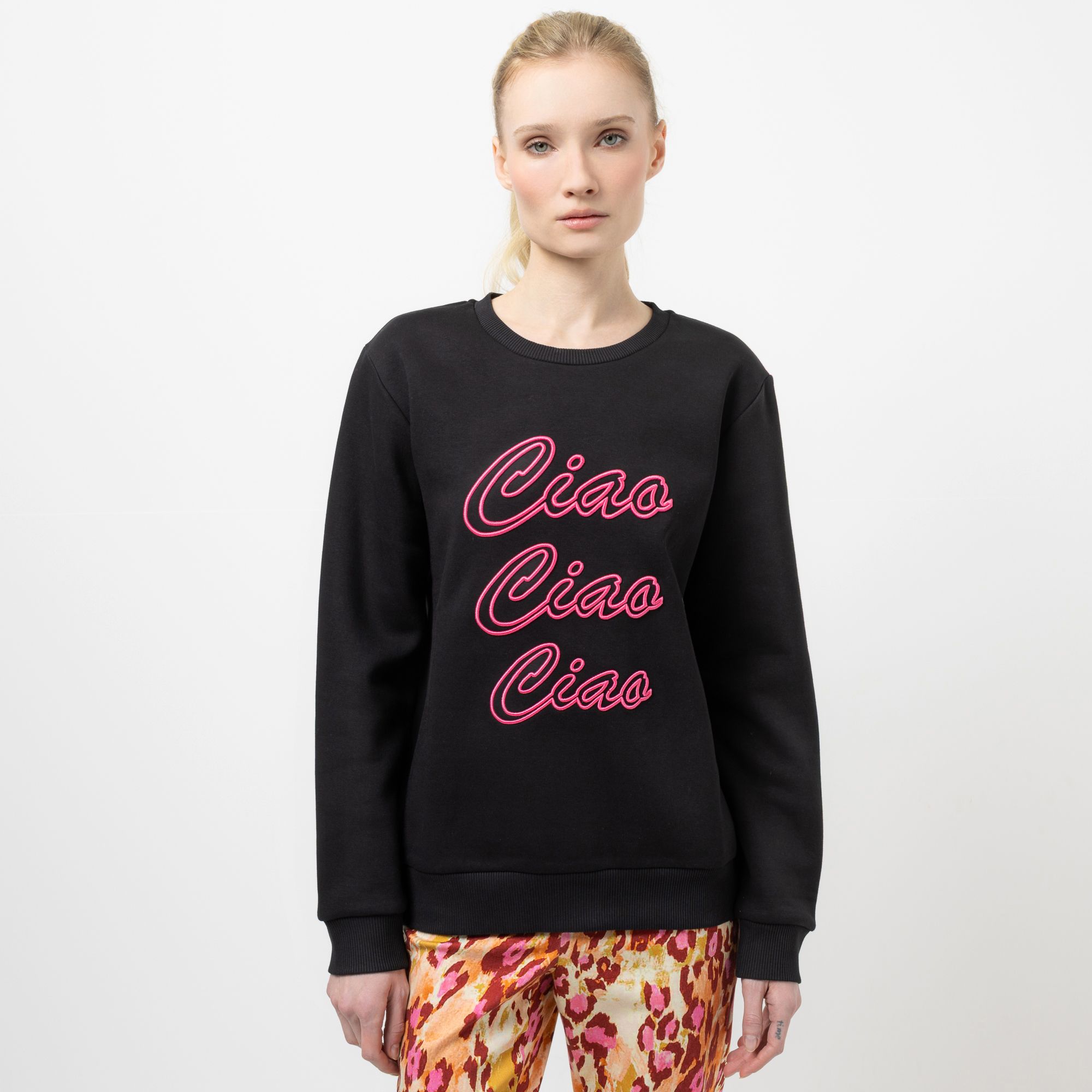 STEFFEN SCHRAUT Sweatshirt Rundhalsausschnitt Stickerei leger weit