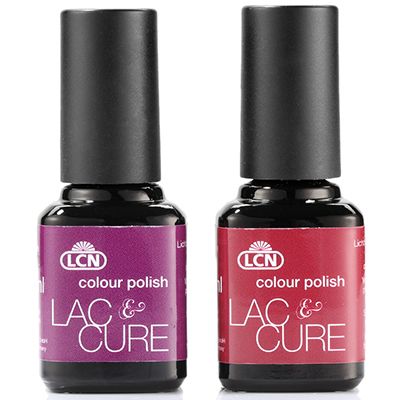 Lcn Lac Cure Uv Lack Duo Weinrot Aubergine Je 8ml Qvc De