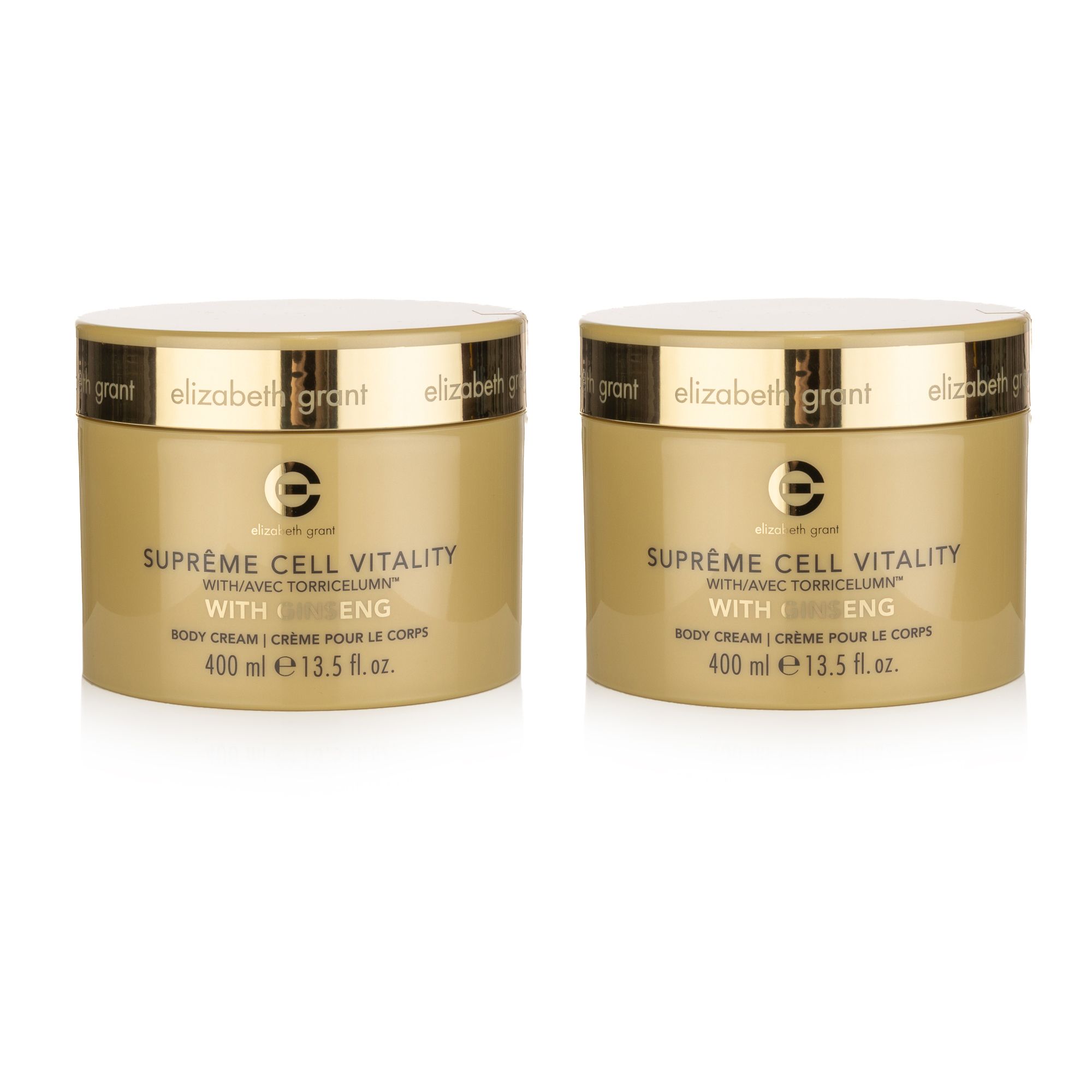 ELIZABETH GRANT Supreme Cell Vitality mit Ginseng Körpercreme Duo 2x 400ml