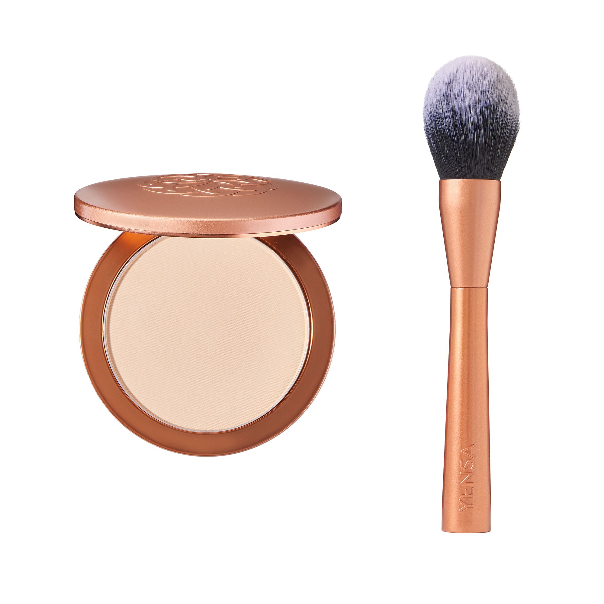 YENSA Super Serum Silk Pressed Powder Foundation 10g mit Pinsel