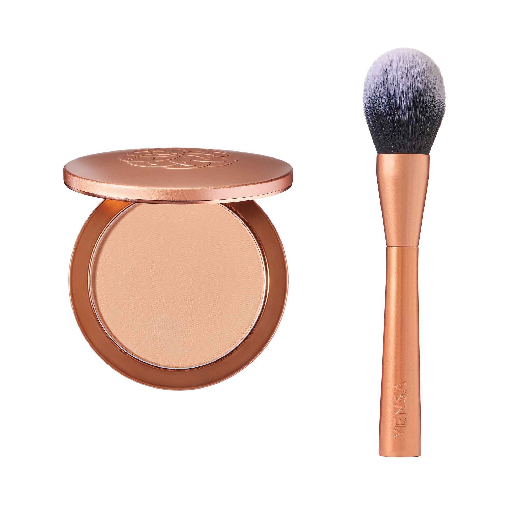 YENSA Super Serum Silk Pressed Powder Foundation 10g mit Pinsel