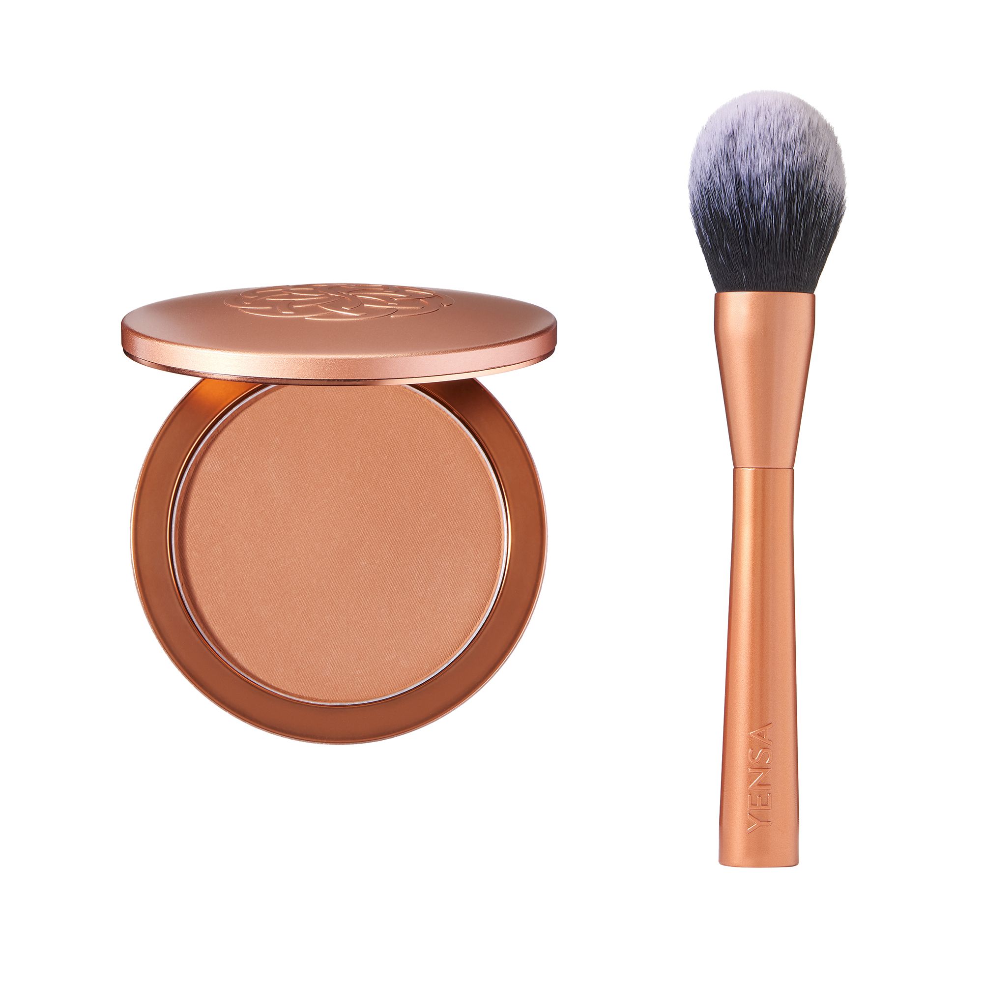 YENSA Super Serum Silk Pressed Powder Foundation 10g mit Pinsel