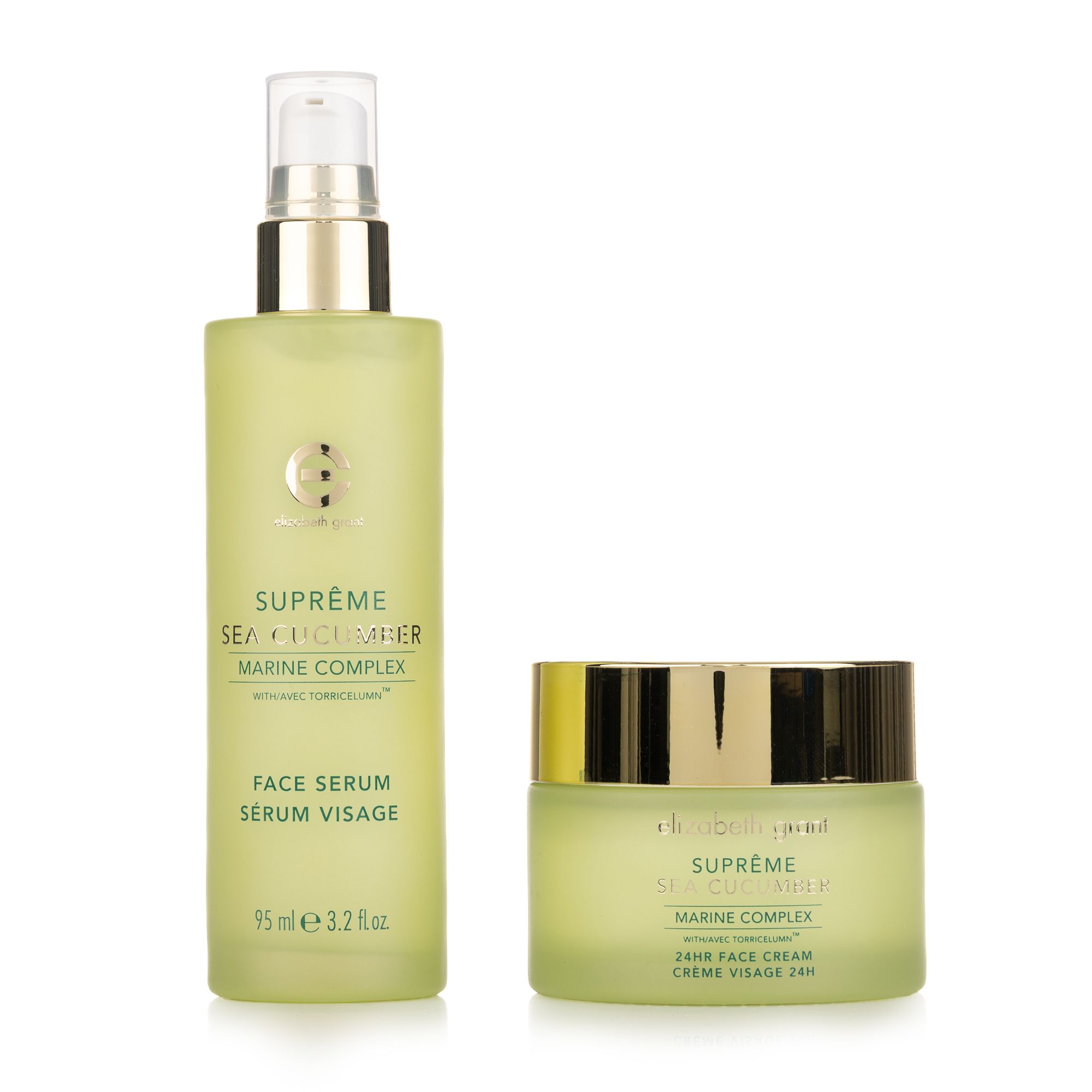 ELIZABETH GRANT Supreme 24H Creme 100ml, Serum 95ml, mit Seegurke