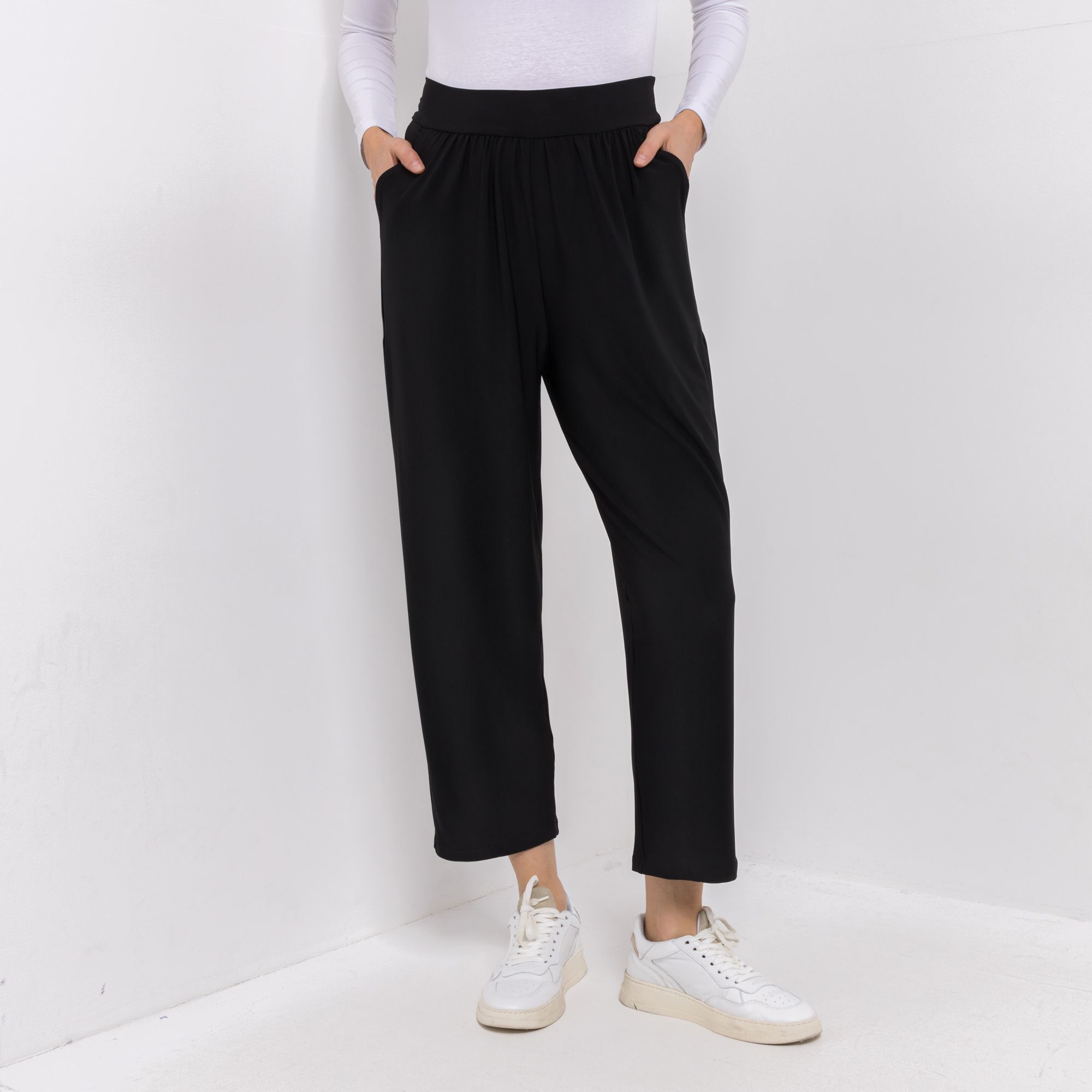 KIM & CO. Hose, 7/8-Länge Deluxe Brazil Knit Eingrifftaschen gerades Bein