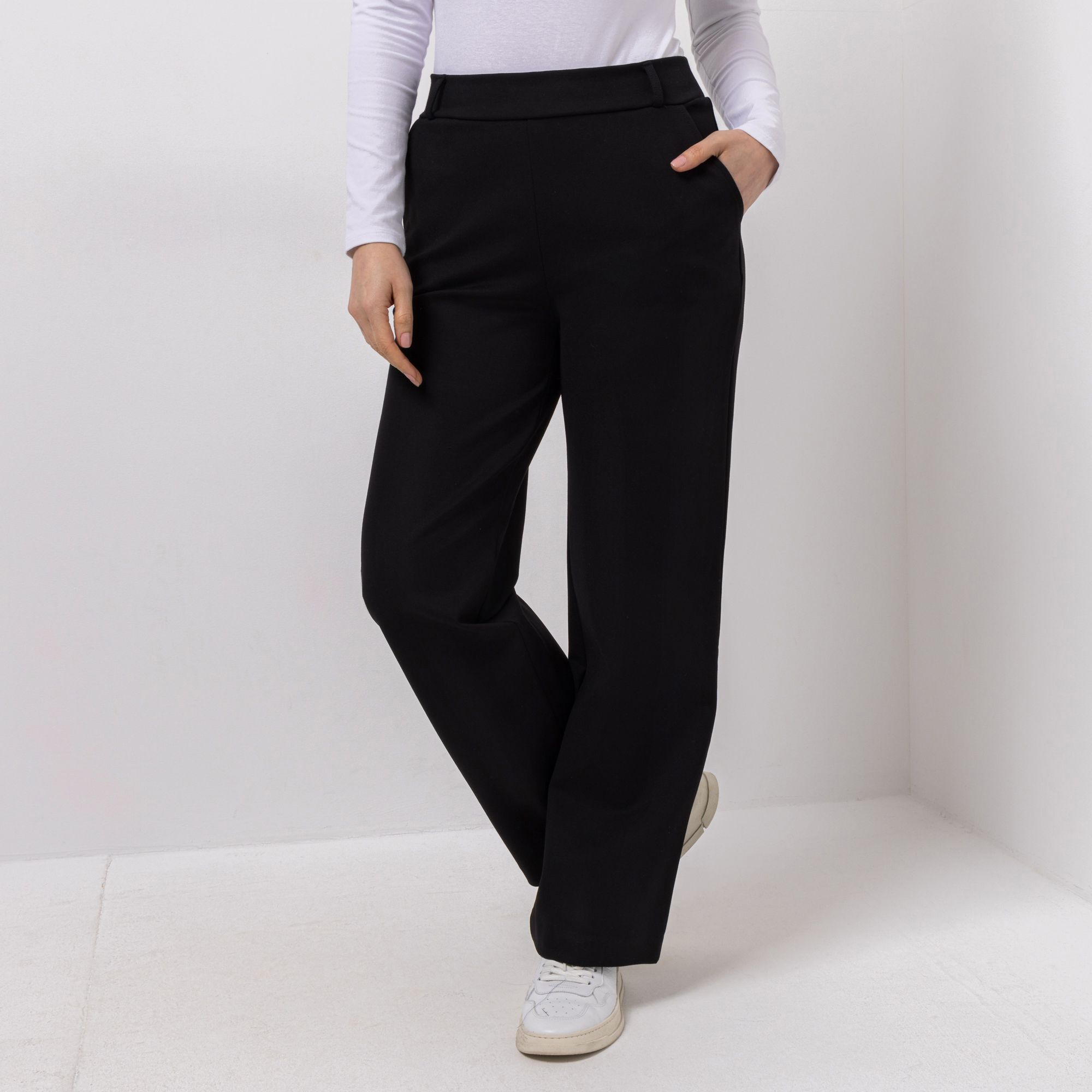 KIM & CO. Hose, knöchellang Ponti Jersey 2 Eingrifftaschen gerader Beinverlauf