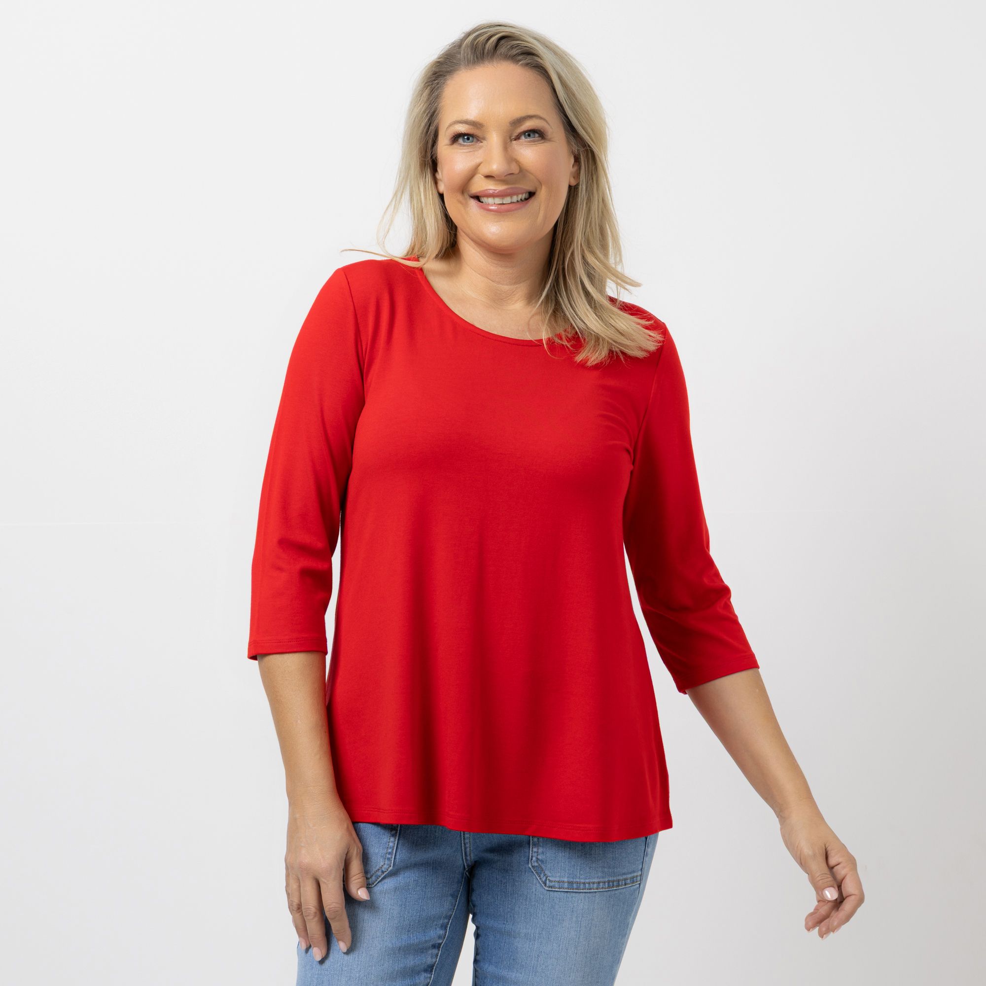 KILIAN KERNER SENSES Shirt, 3/4-Arm hinten länger OEKO-TEX®Standard 100 figurumspielend