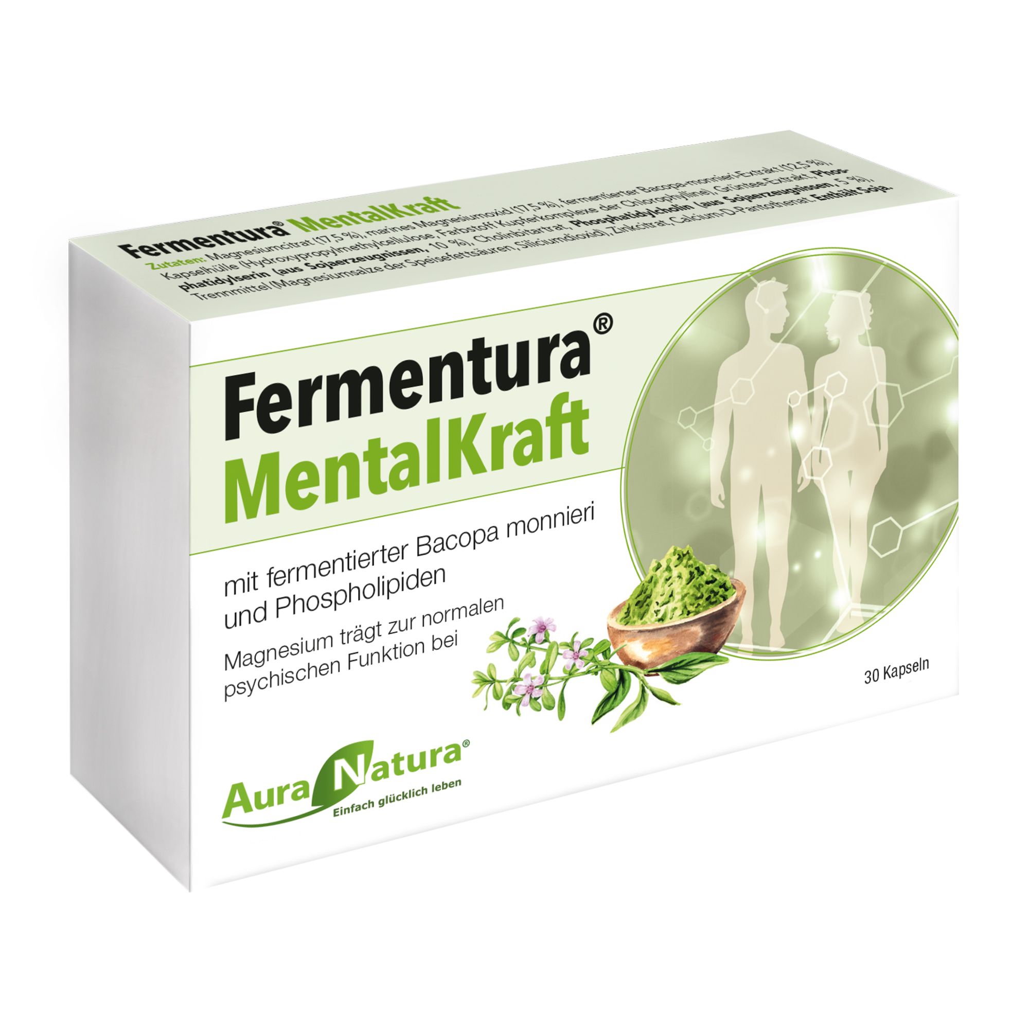 Aura Natura® Fermentura® MentalKraft 30 Kapseln 30 Tage