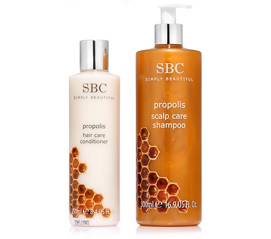 SBC Propolis Haarpflege-Set Shampoo 500ml & Spülung 250ml