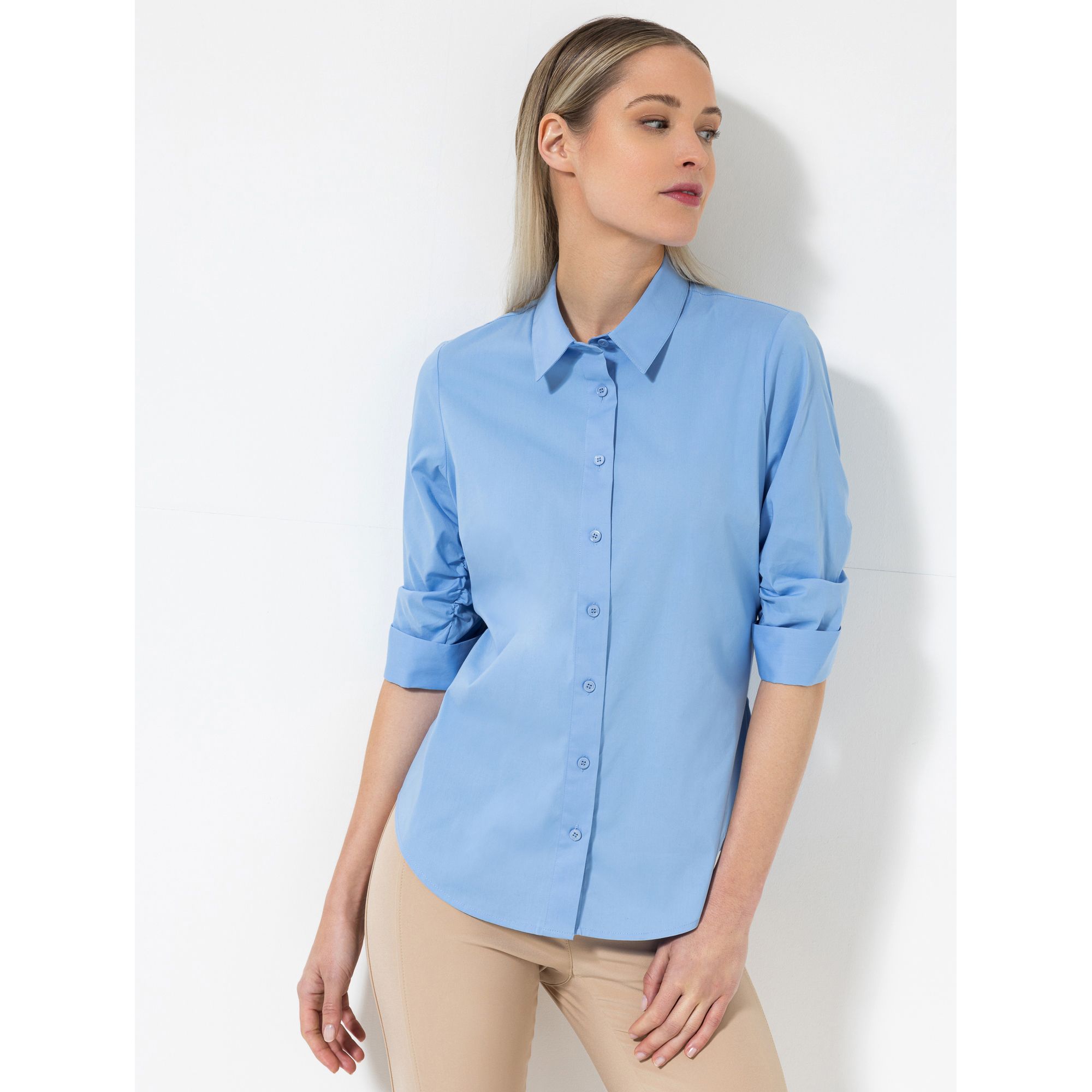 STEFFEN SCHRAUT Hemdbluse, Siena 3/4 Arm durchgeknöpft figurumspielend