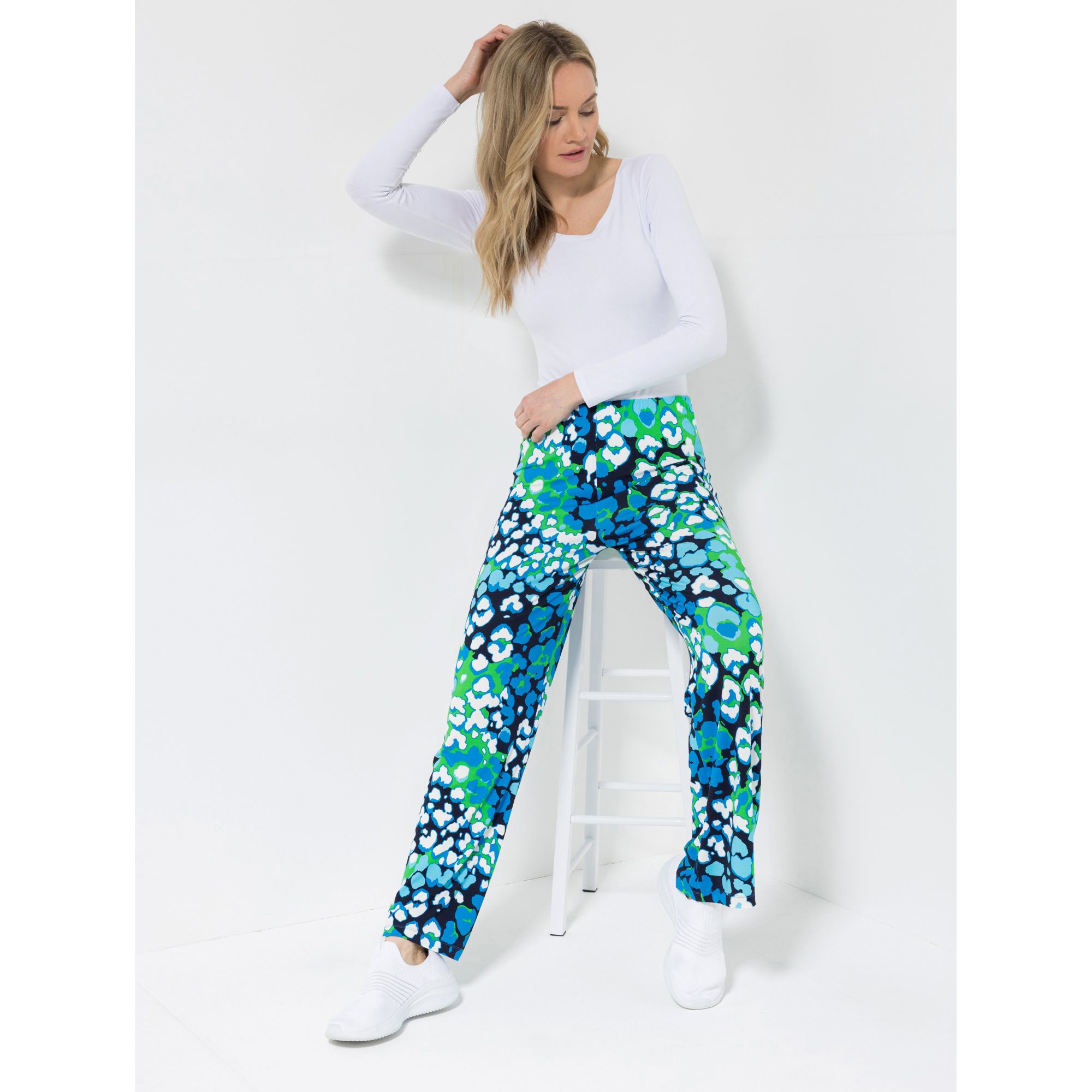 SOULS BY EYWASOULS® Hose, Joy Rundumdehnbund gerades weites Bein