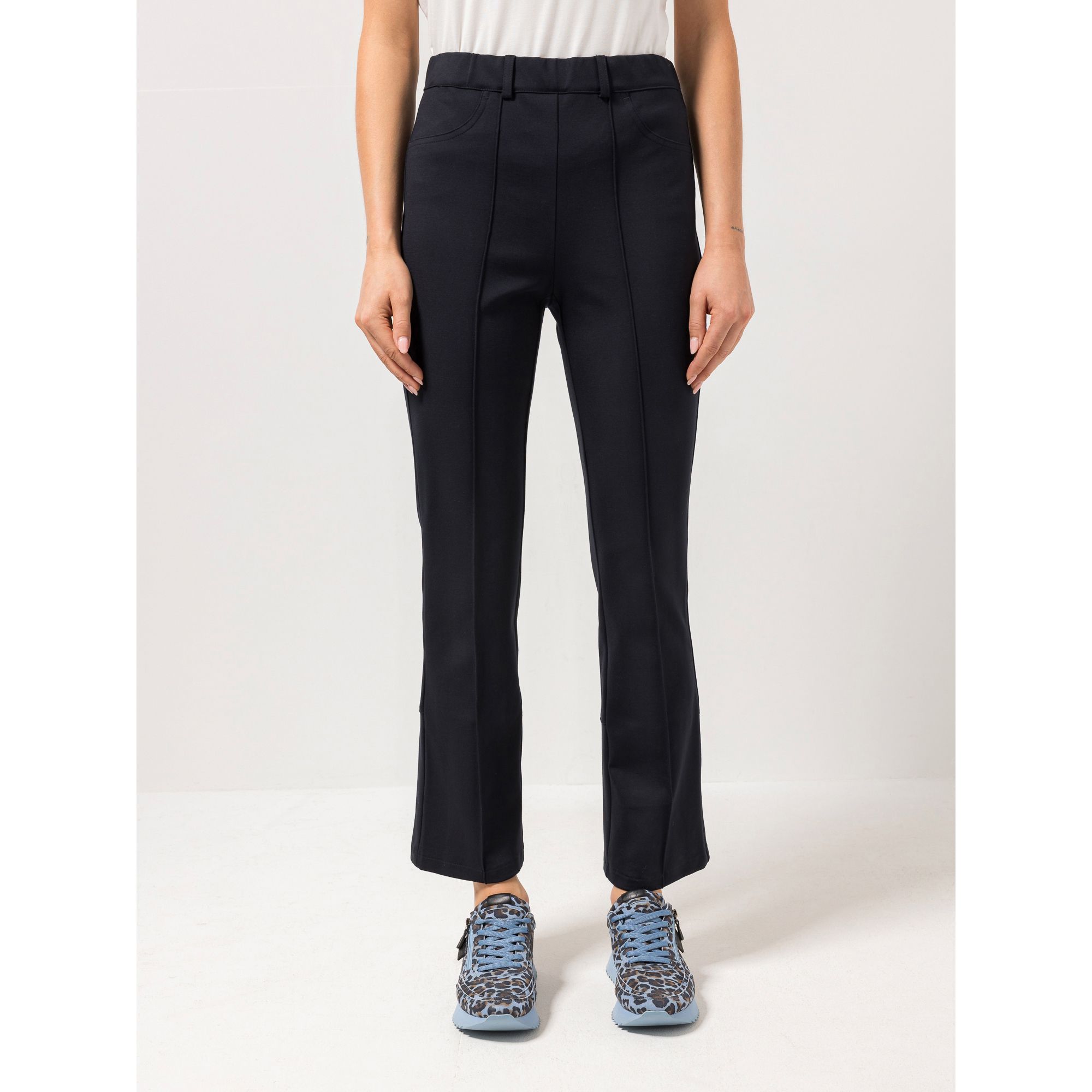 STEFFEN SCHRAUT Hose Knopfdetail Rundumdehnbund schmales Bein