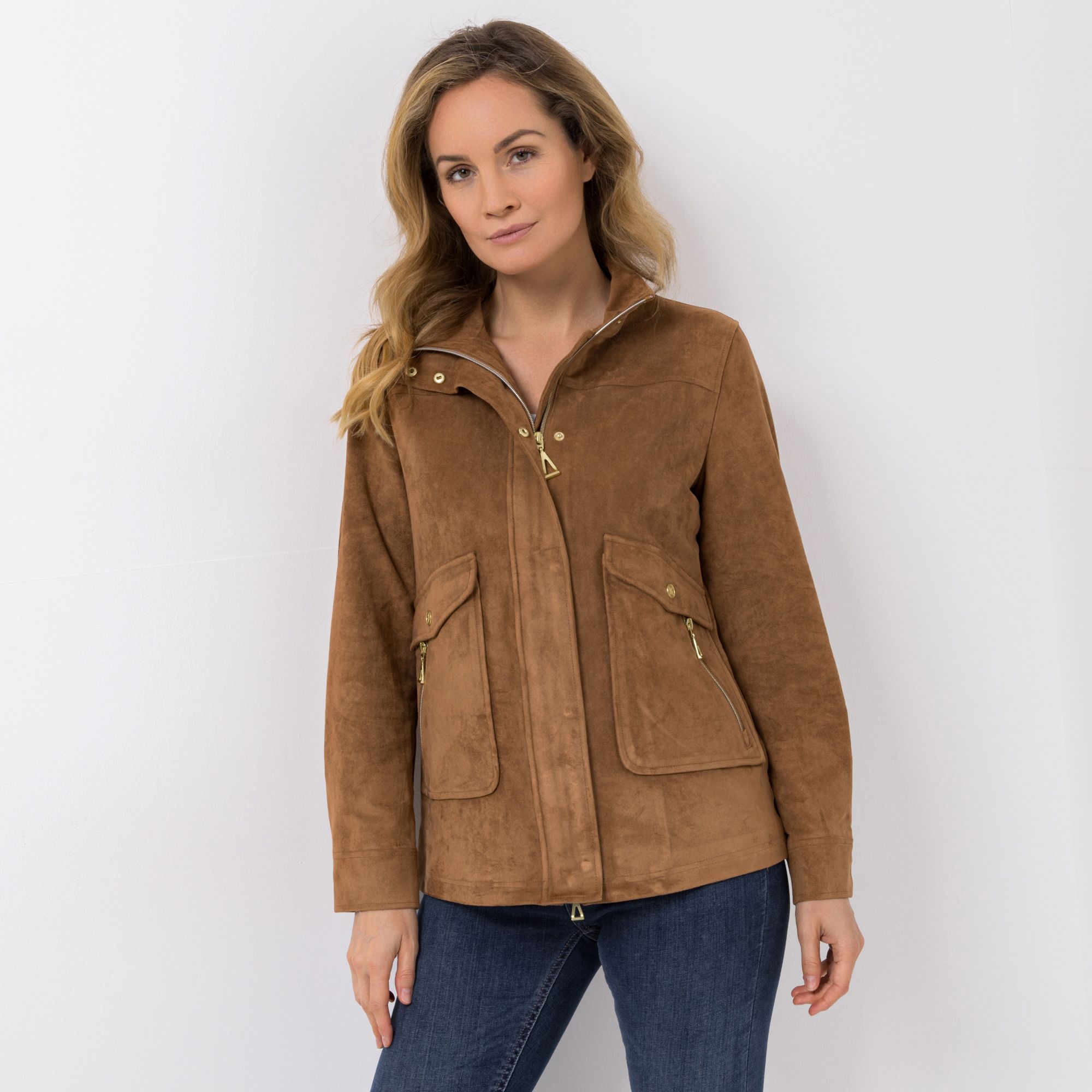 DAWID by Dawid Tomaszewski Jacke, Stehkragen Reißverschluss figurumspielend