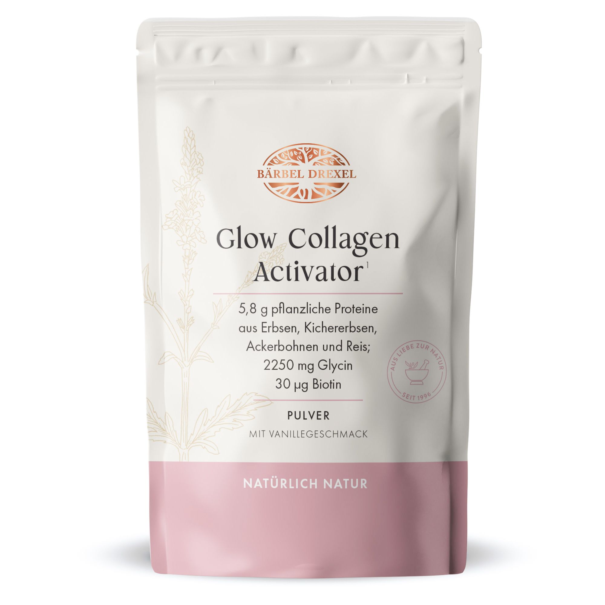 BÄRBEL DREXEL Glow Collagen Activator mit Vanillegeschmack 450g, 30 Tage