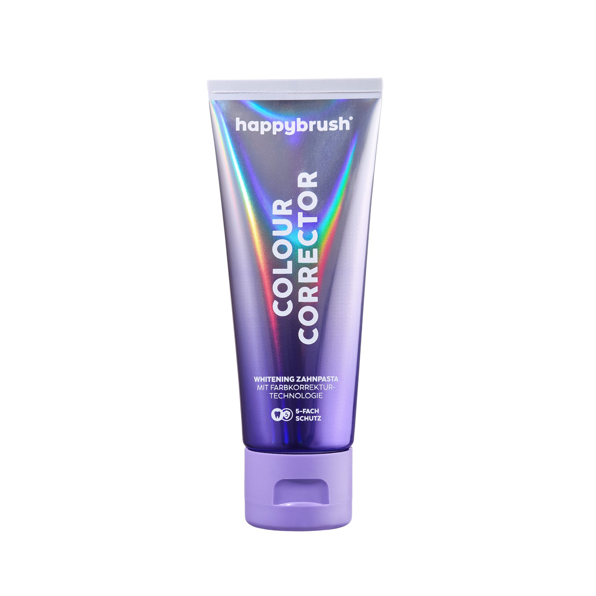HAPPYBRUSH® Zahnpasta Whitening mit Farbkorrektur- Technologie, 75 ml