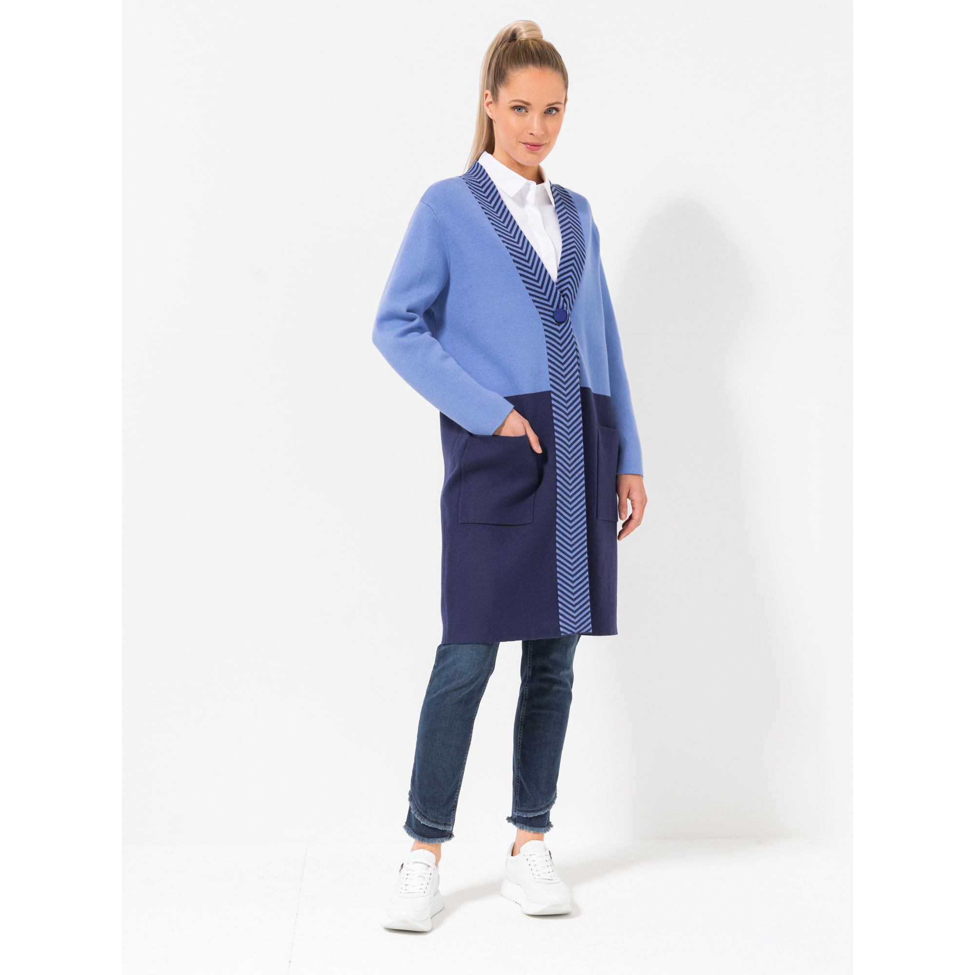 Mantel Strickjacke Hinten Lang Vorne Kurz Mantel Damen VERO MODA