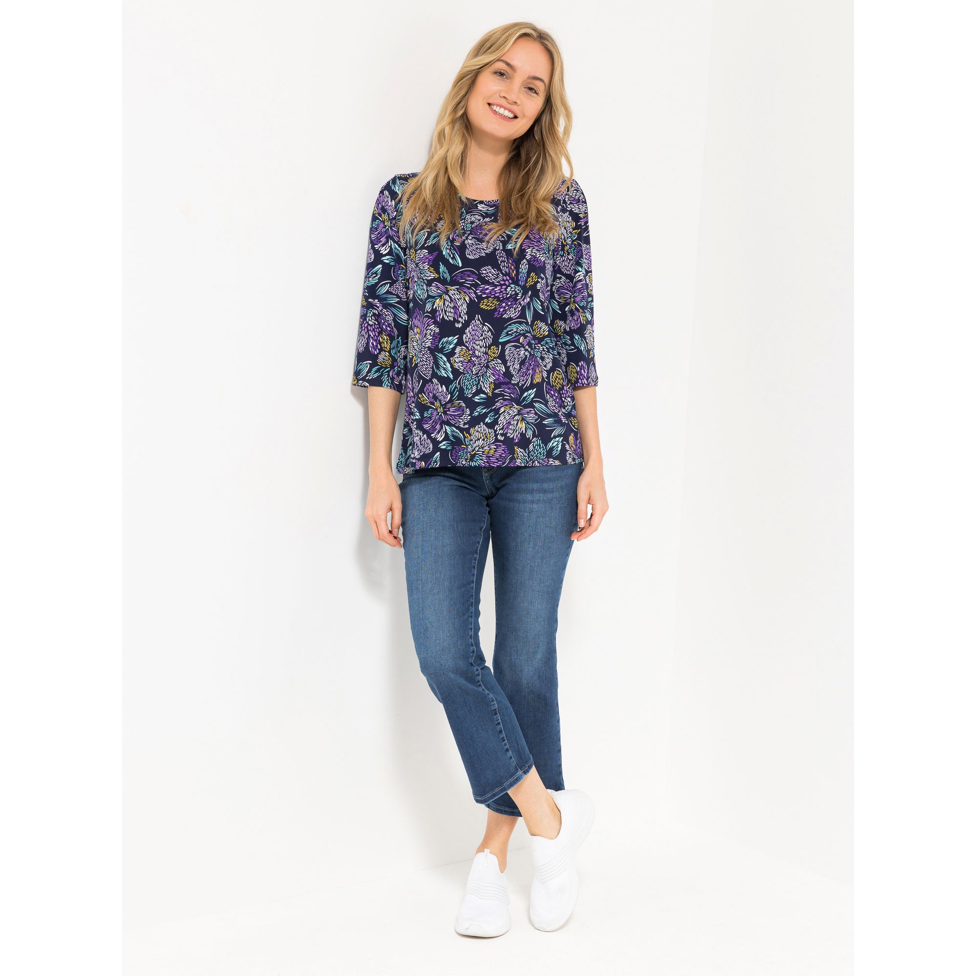 KIM & CO. Shirt, 3/4-Arm Brazil Knit Jersey Ärmel mit Zierfalten figurumspielend